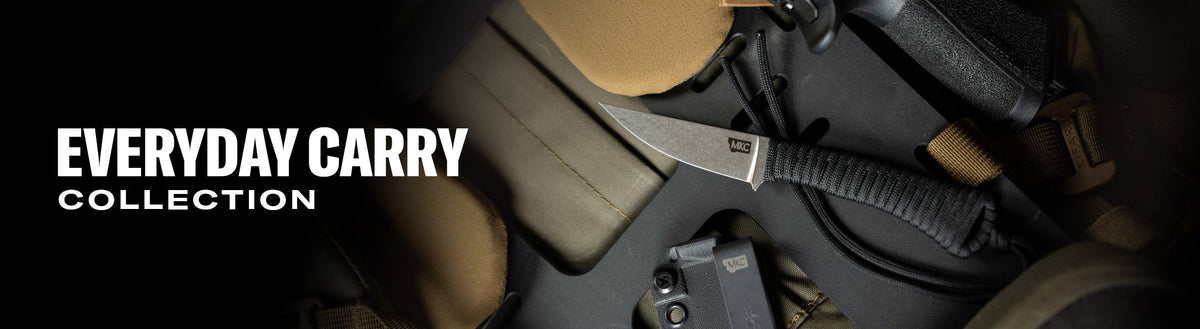 Everyday Carry knife collection featuring a compact blade and durable handle, designed for practical use and convenience.