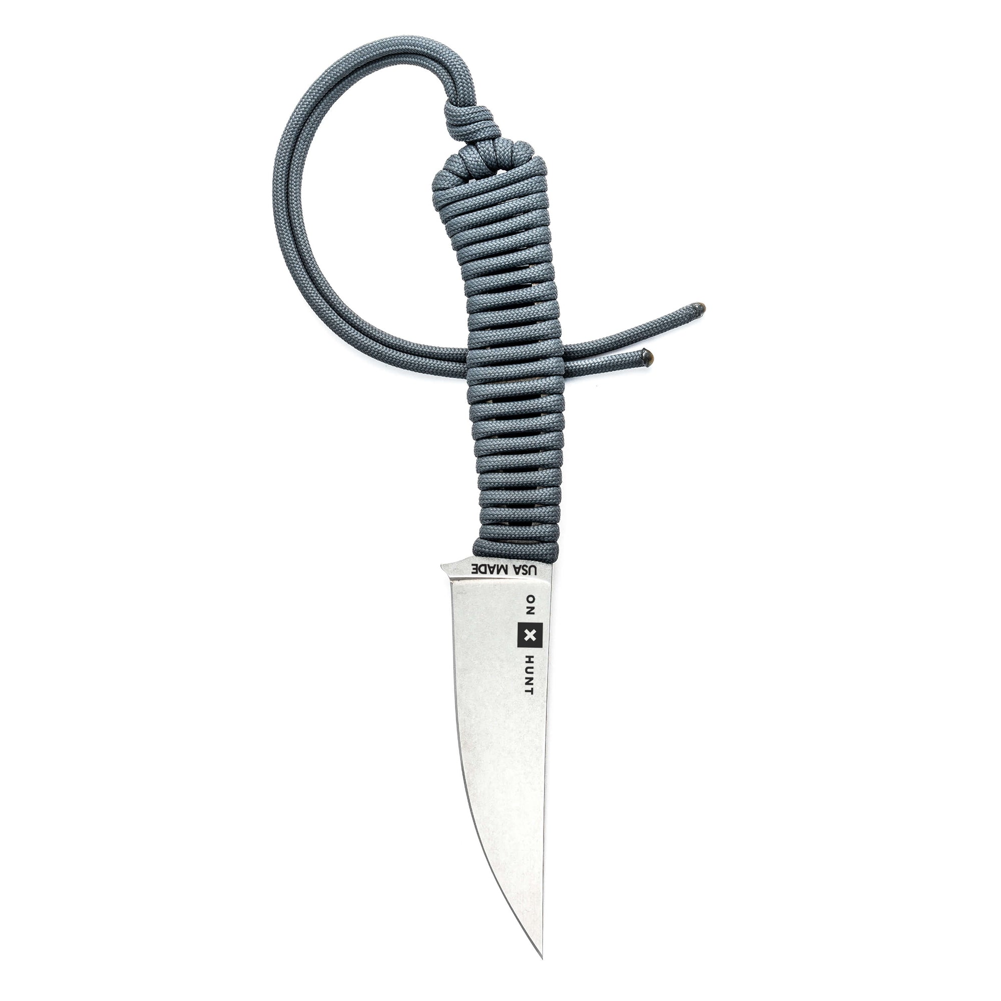 ONX HUNT Magnacut Speedgoat 2.0 knife with a sleek blade and paracord handle, designed for outdoor enthusiasts and hunters.