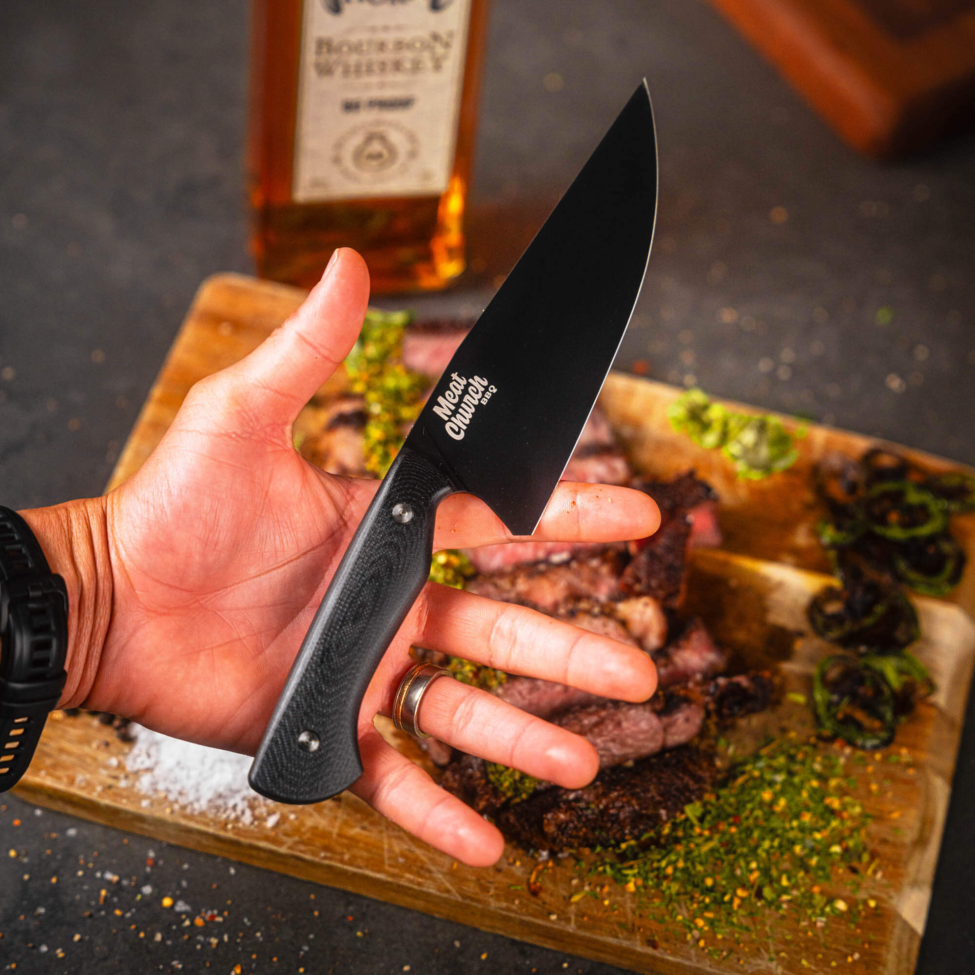 MEAT CHURCH CHEF KNIFE - BLACK