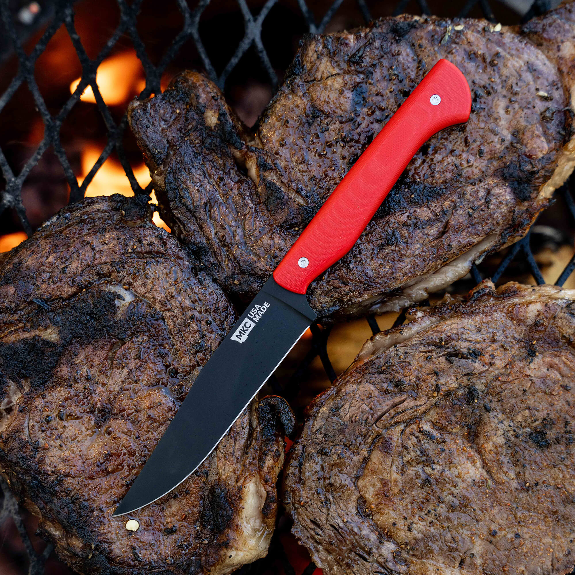 MKC STEAK KNIVES (SET OF 4) - PVD - RED