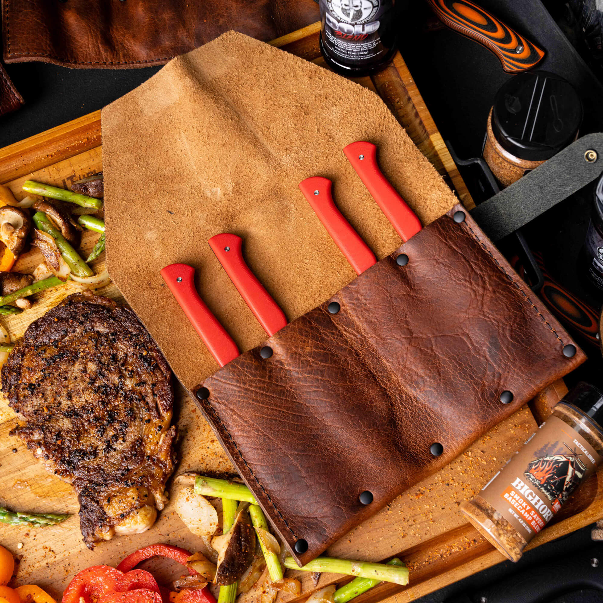 MKC STEAK KNIVES (SET OF 4) - PVD - RED