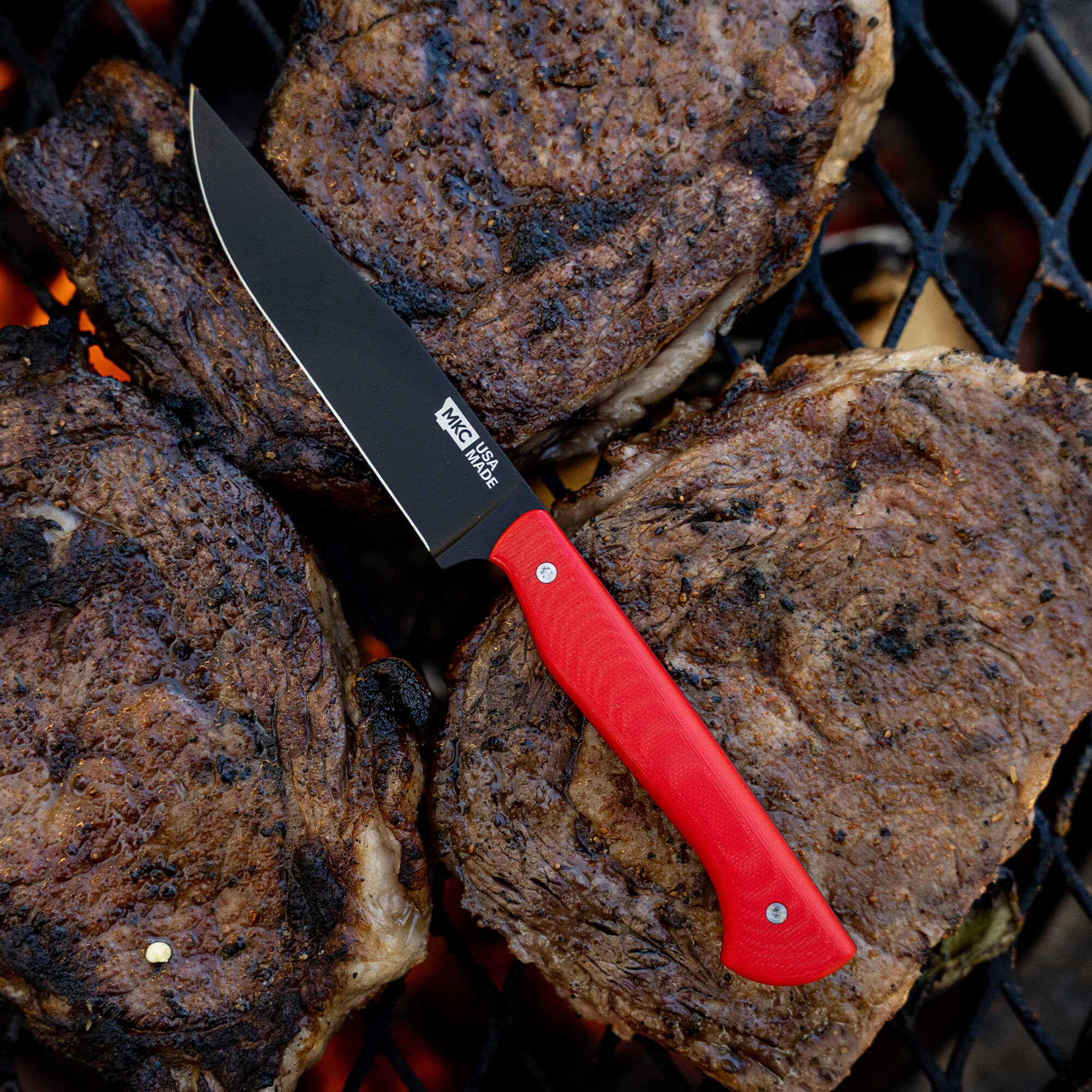MKC STEAK KNIVES (SET OF 4) - PVD - RED