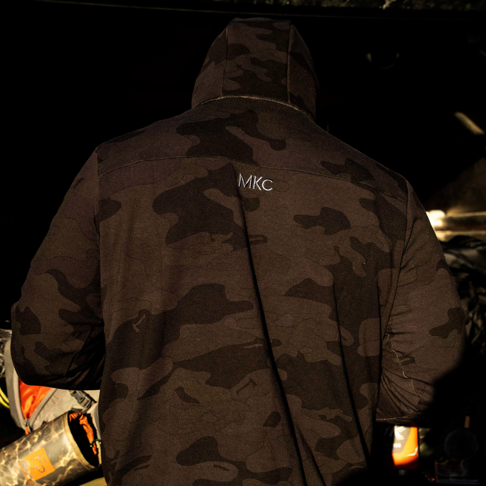HIGHLINE HALF-ZIP HOODIE - DARK WOODLAND CAMO