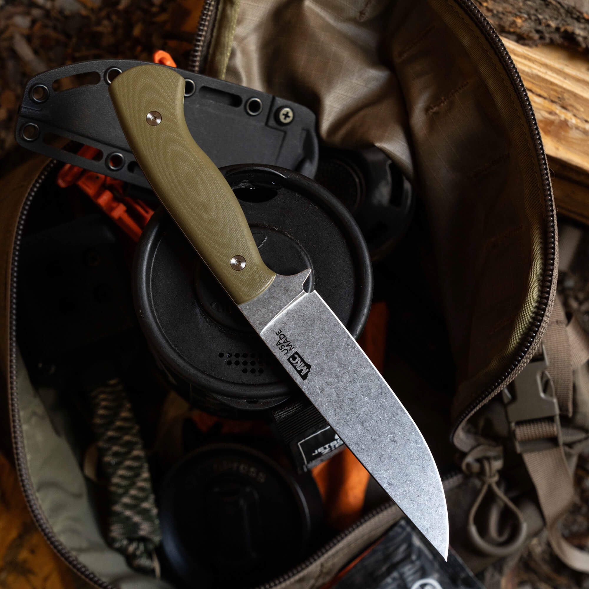 MAGNACUT SUPER CUB - DROP POINT HUNTER - OLIVE