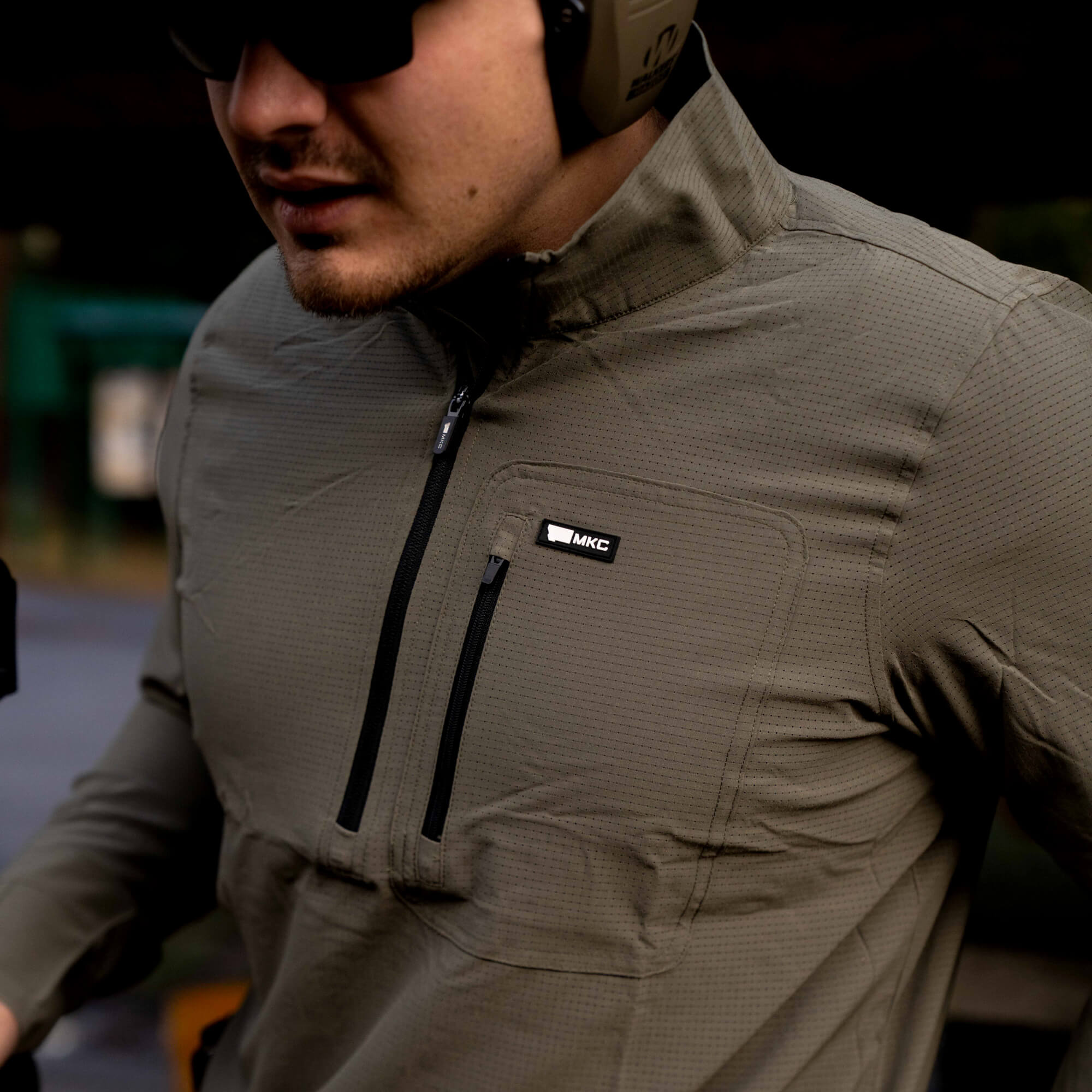 TACTICAL AIRLITE HALF-ZIP - OD GREEN
