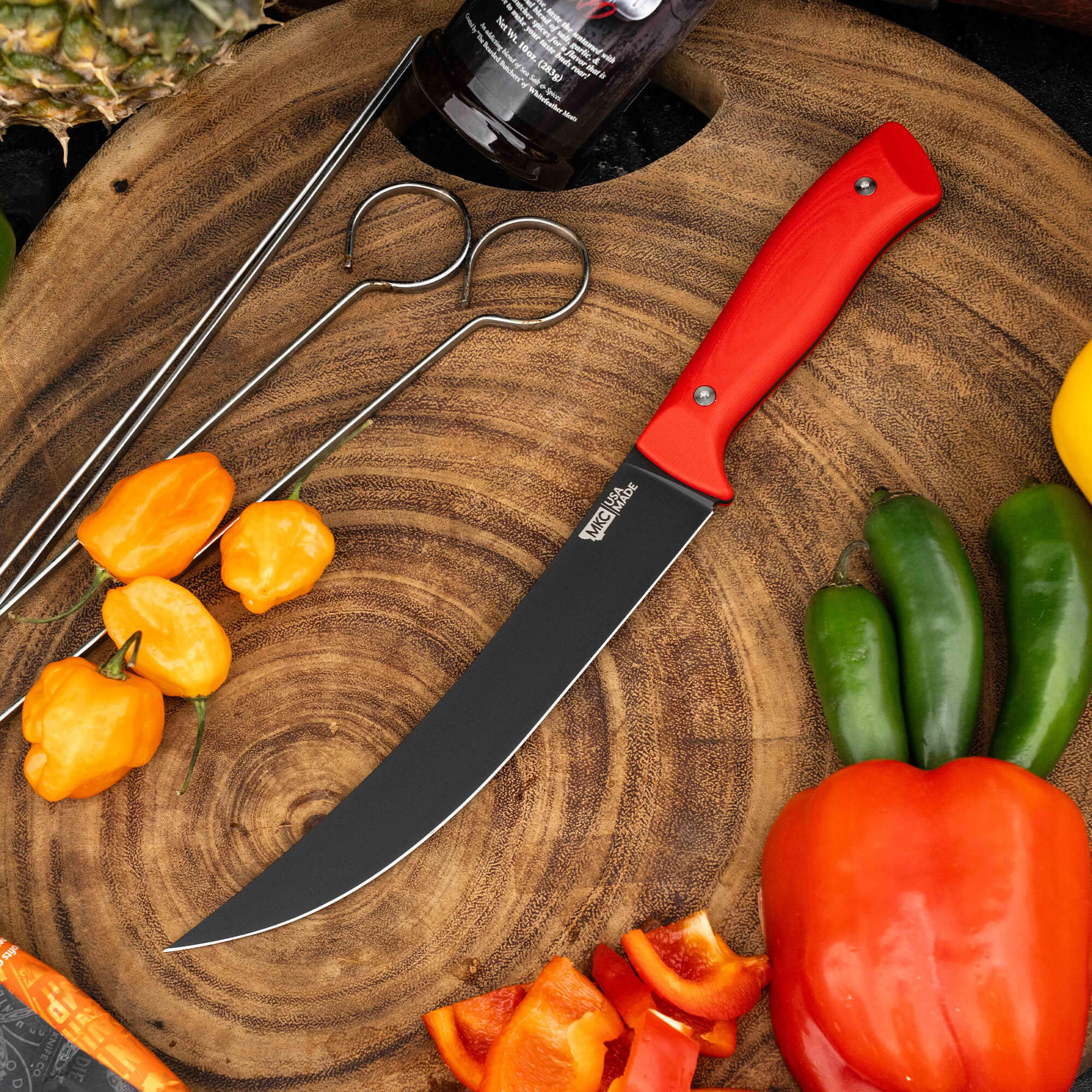 BREAKING BUTCHER KNIFE - PVD - RED