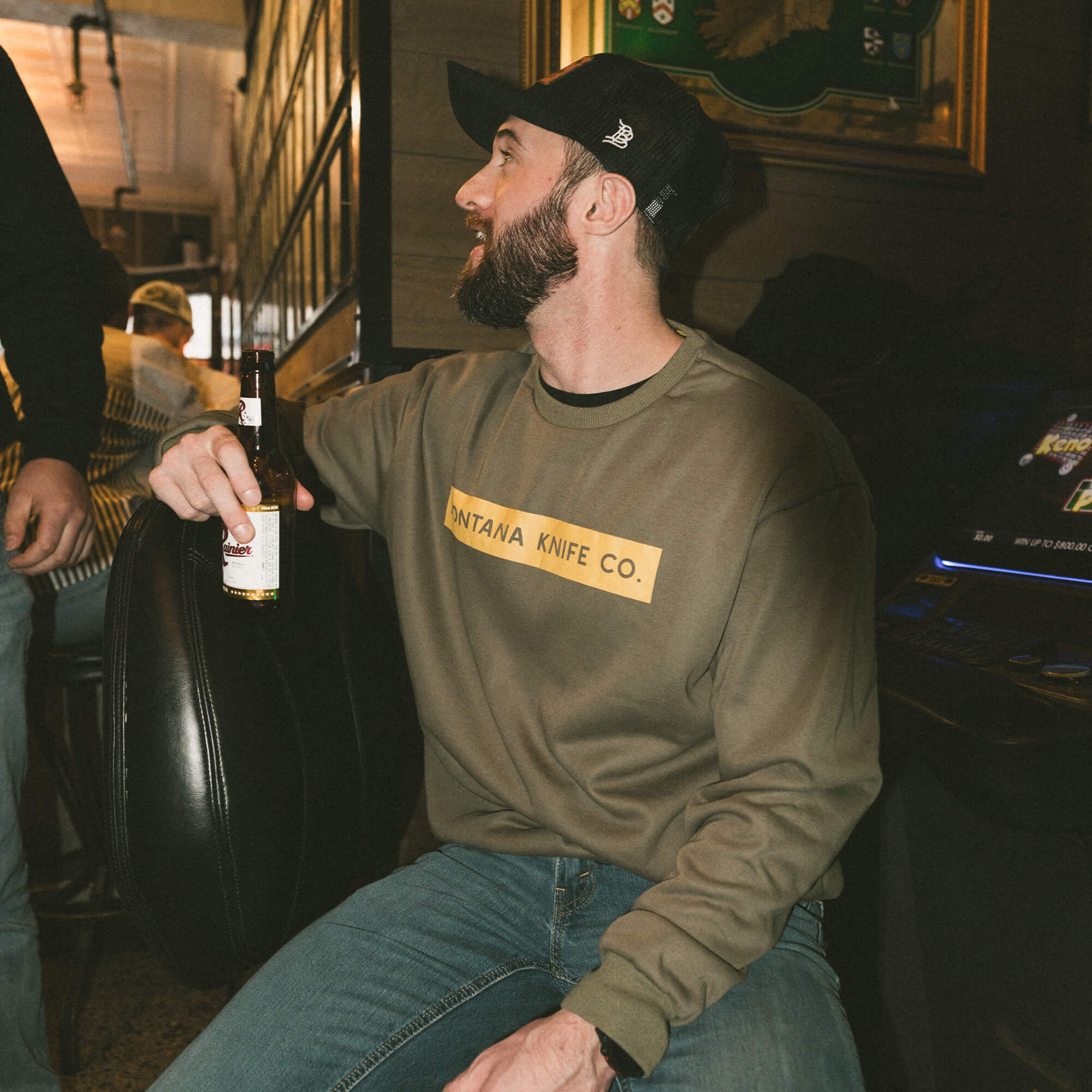 MKC CREWNECK SWEATSHIRT - OLIVE