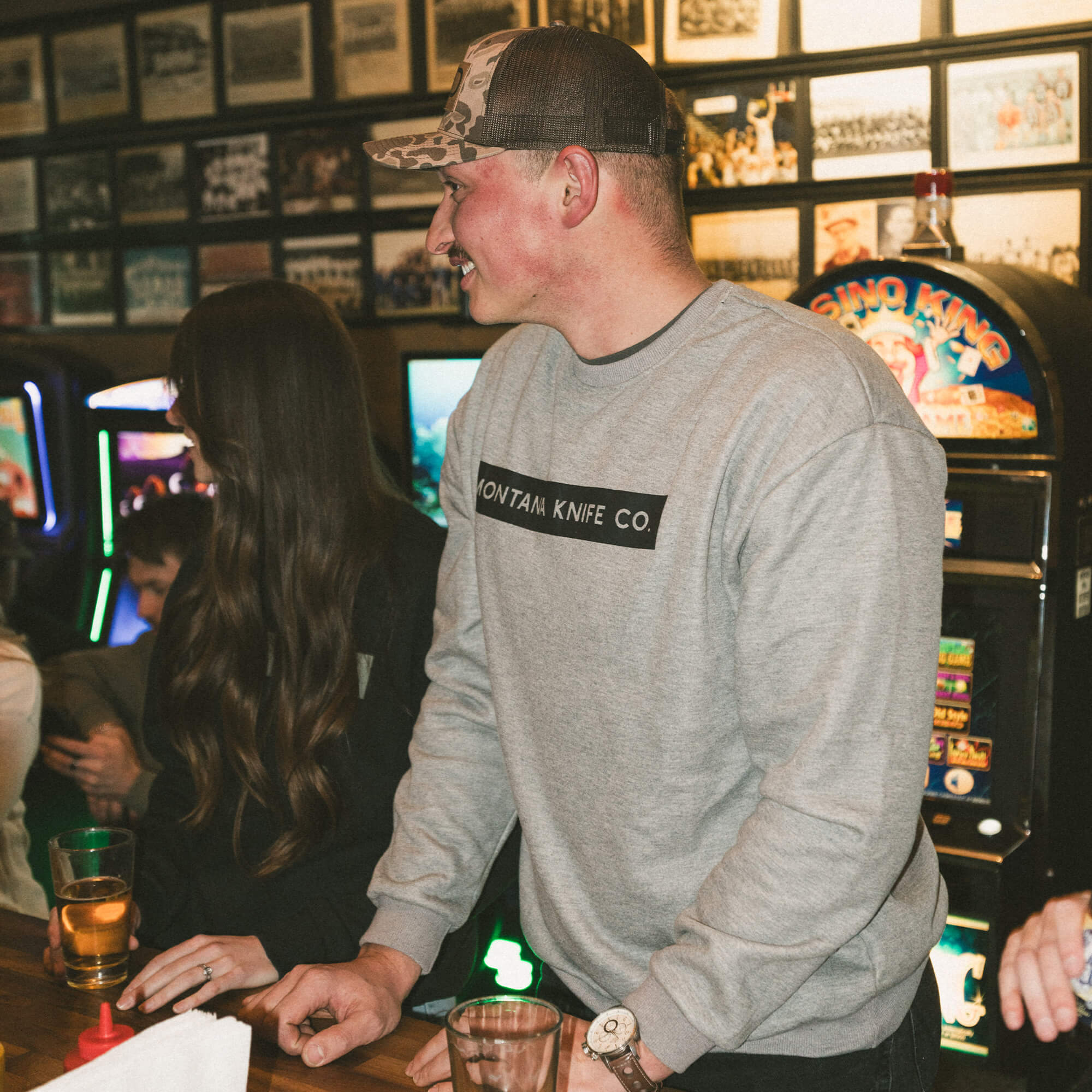 MKC CREWNECK SWEATSHIRT - GREY