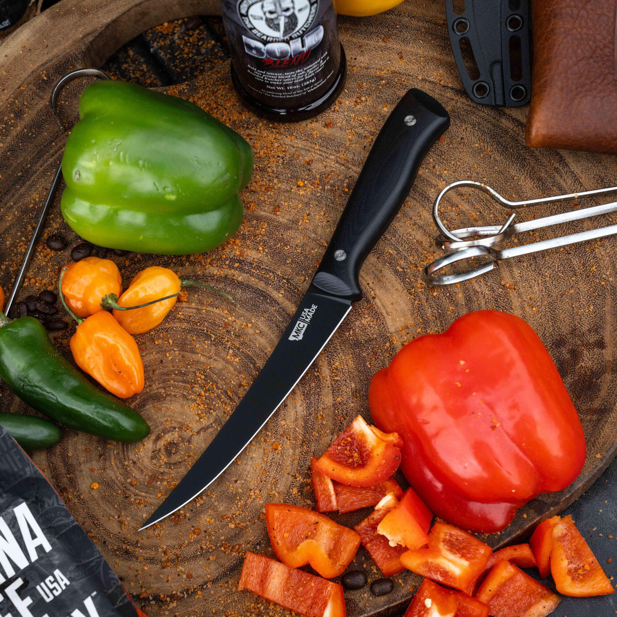 BONING BUTCHER KNIFE - PVD - BLACK