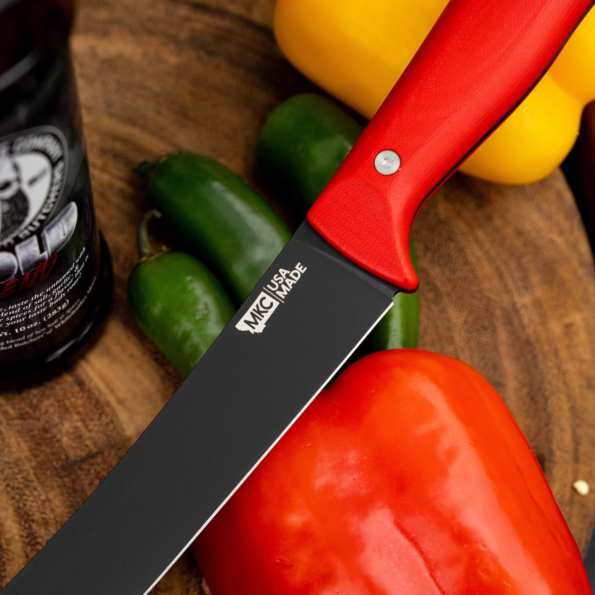 BREAKING BUTCHER KNIFE - PVD - RED