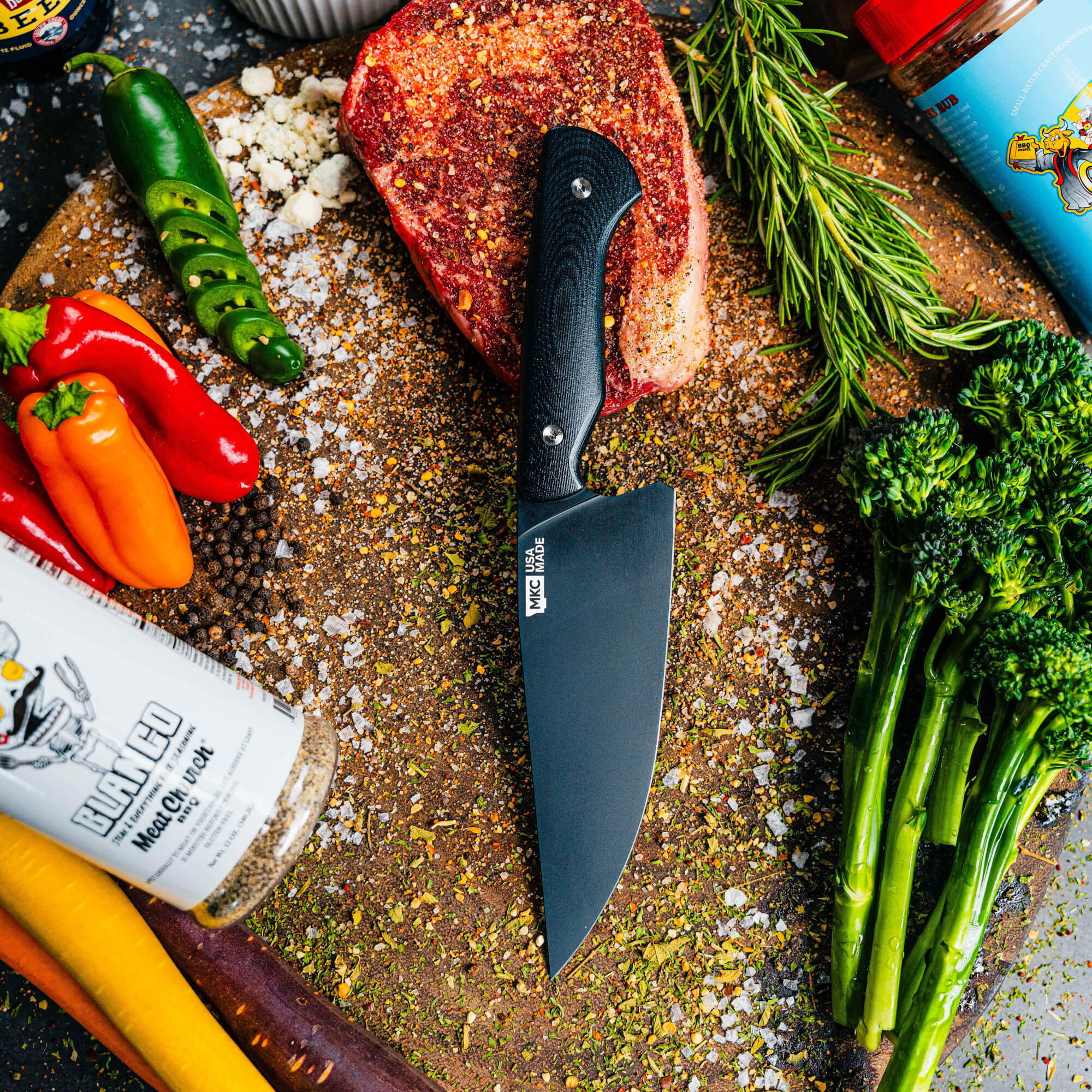MEAT CHURCH CHEF KNIFE - BLACK