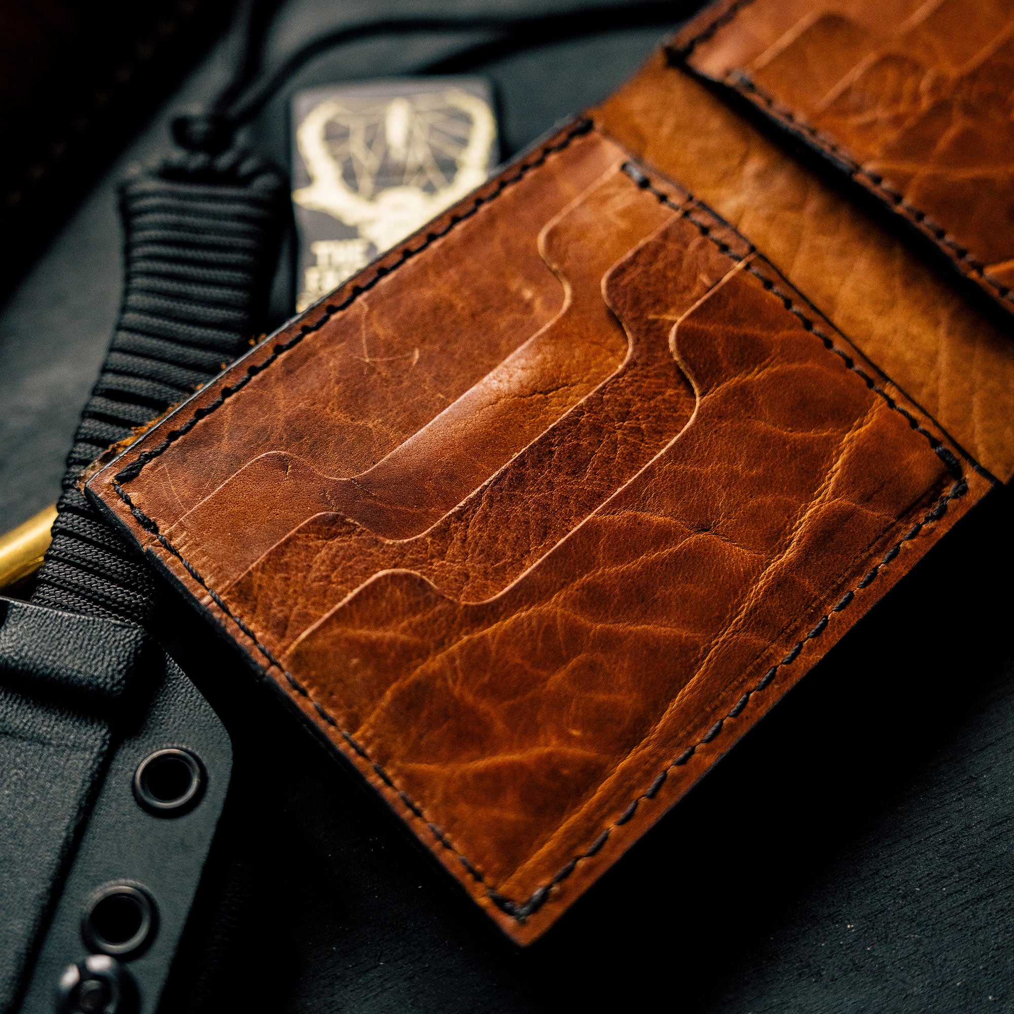 MKC BISON SKULL - LEATHER WALLET