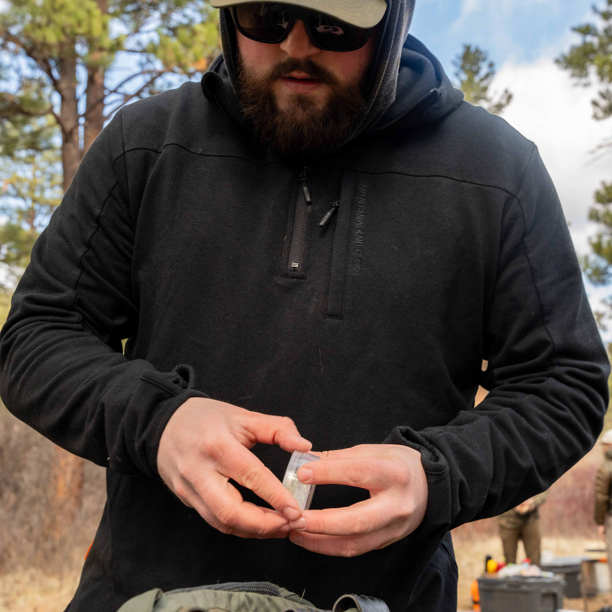 HIGHLINE HALF-ZIP HOODIE - BLACK