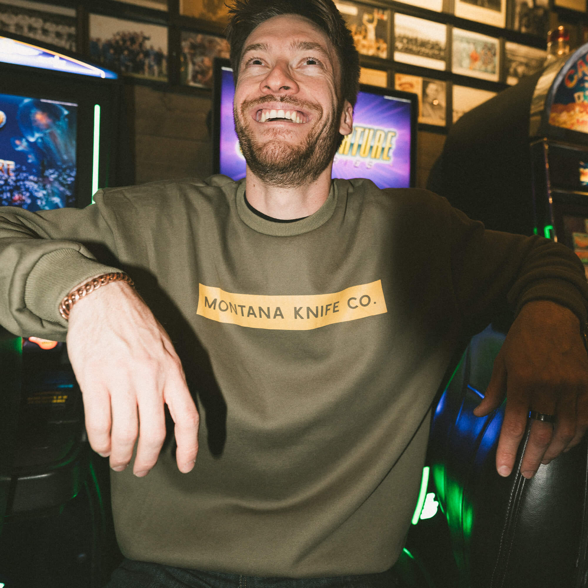 MKC CREWNECK SWEATSHIRT - OLIVE