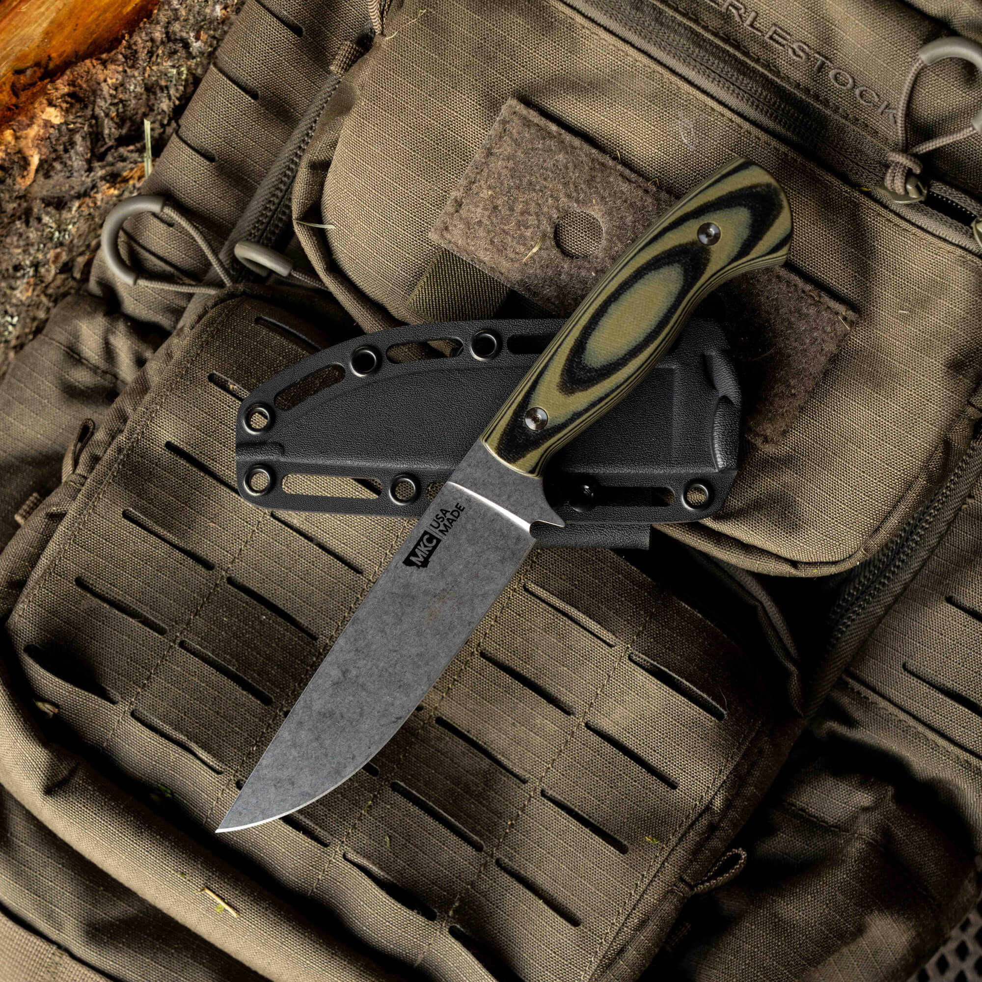 MAGNACUT SUPER CUB - DROP POINT HUNTER - GREEN & BLACK