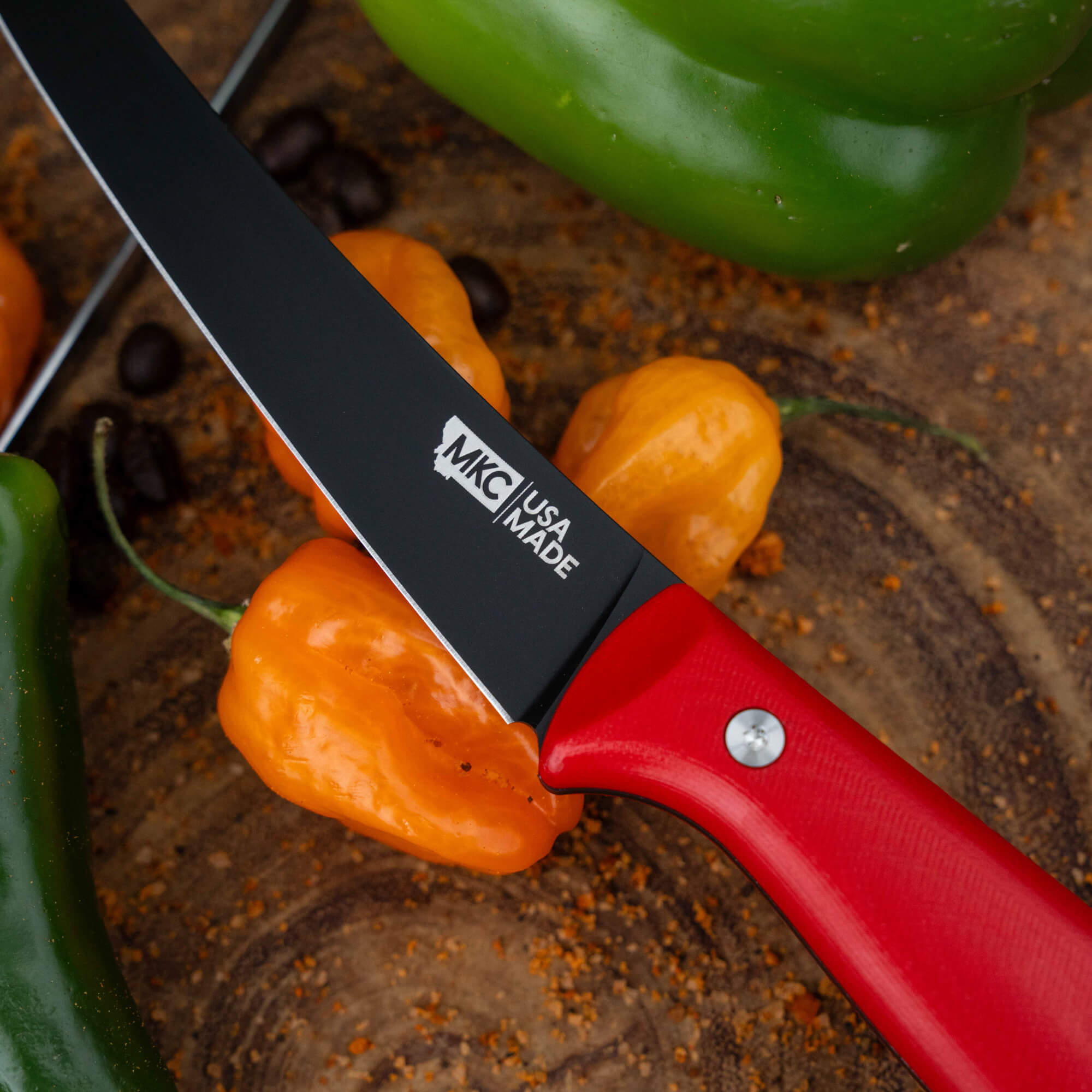 BONING BUTCHER KNIFE - PVD - RED