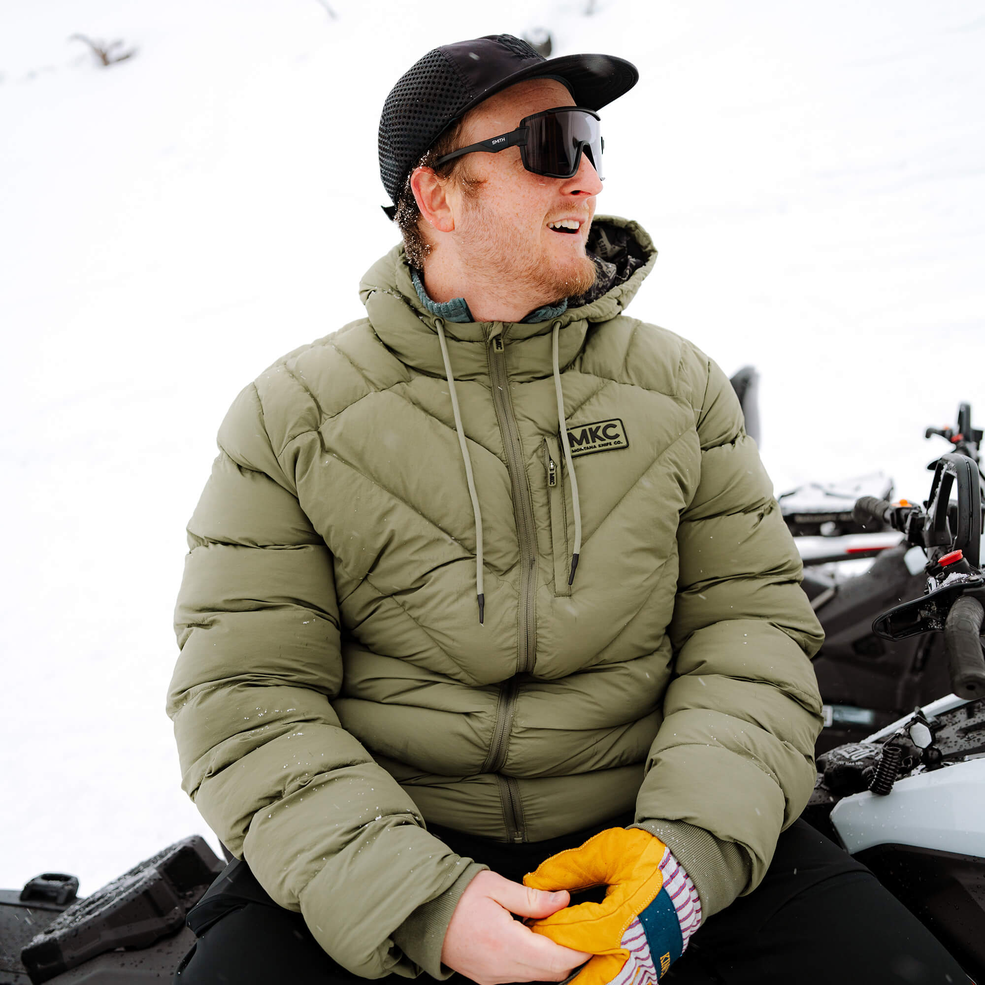 GRINNELL PUFFY ZIP JACKET - OLIVE