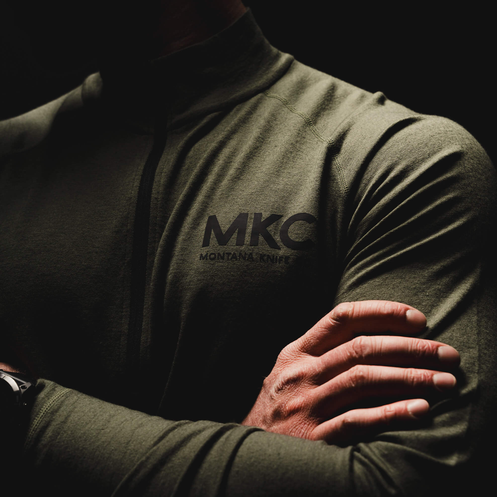 RANGE LINE PRO QUARTER ZIP - OLIVE