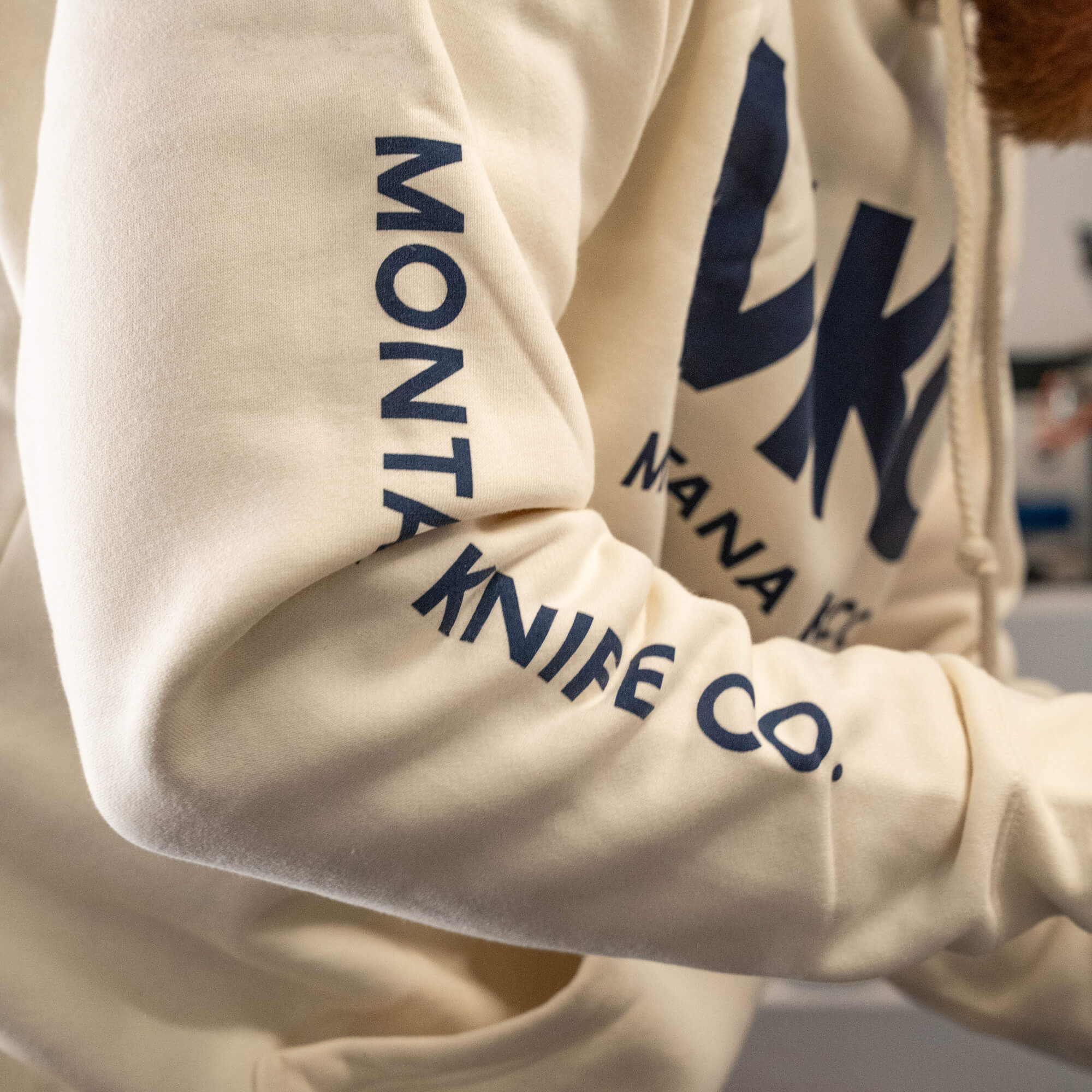 MKC LARGE LOGO HOODIE - BONE