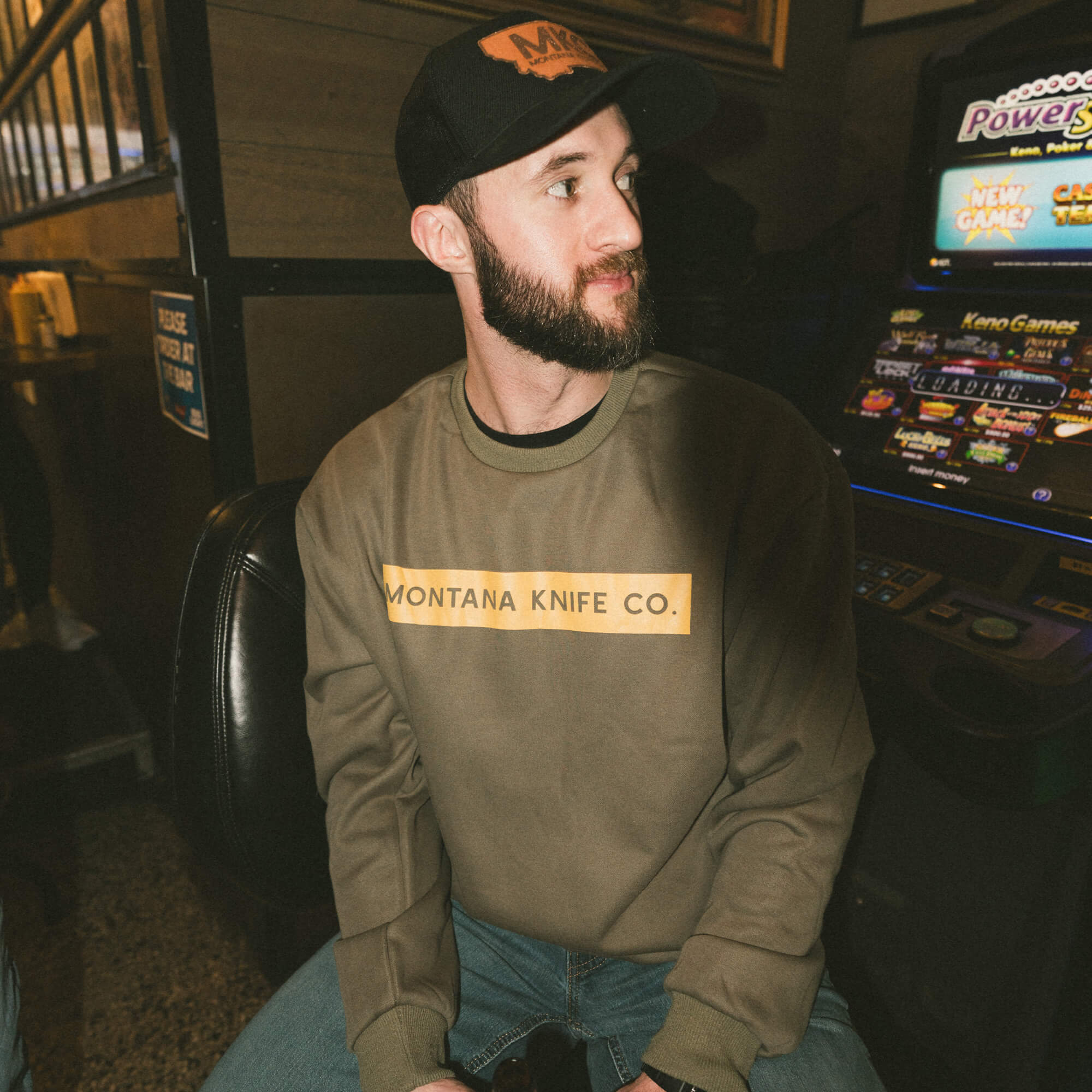 MKC CREWNECK SWEATSHIRT - OLIVE