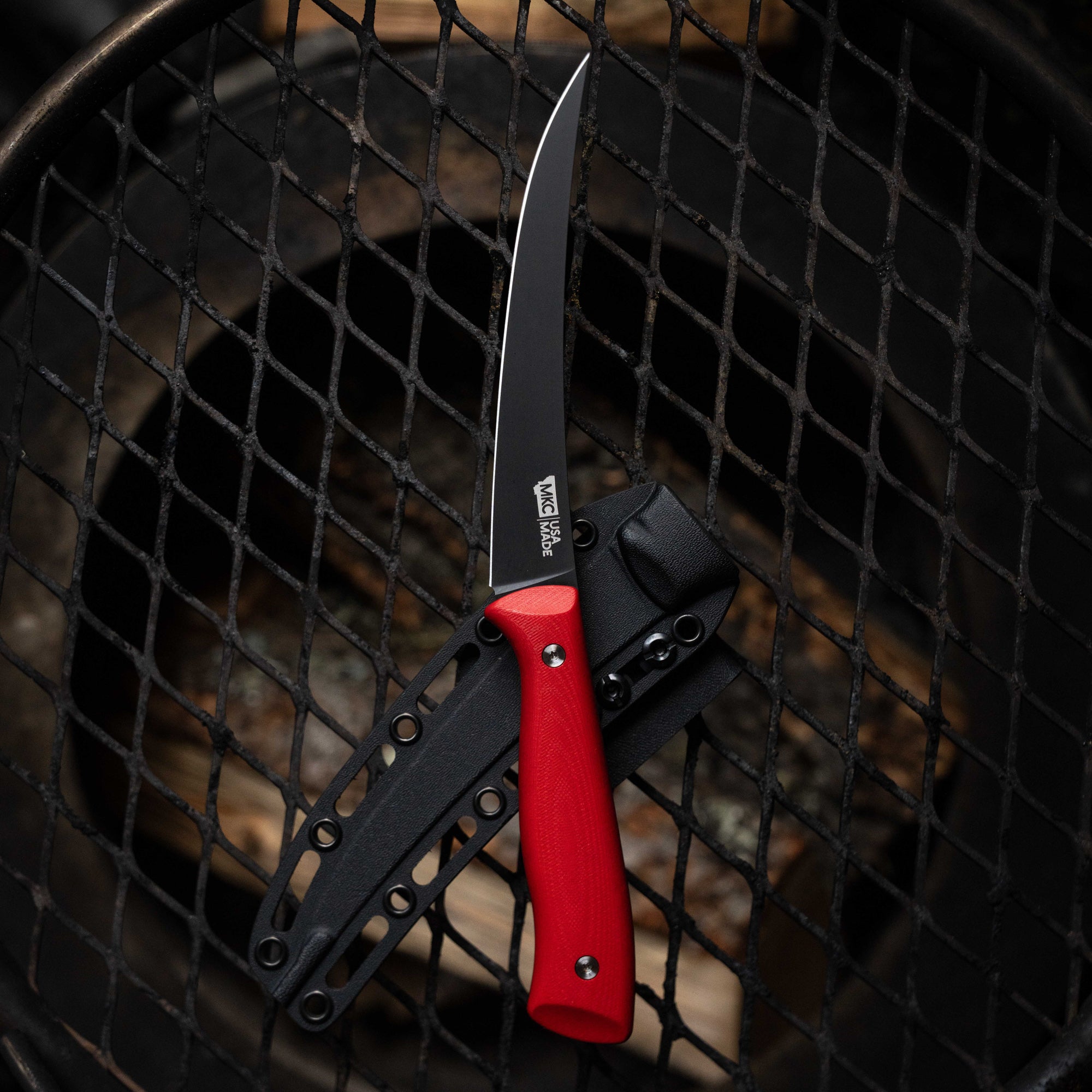 BONING BUTCHER KNIFE - PVD - RED