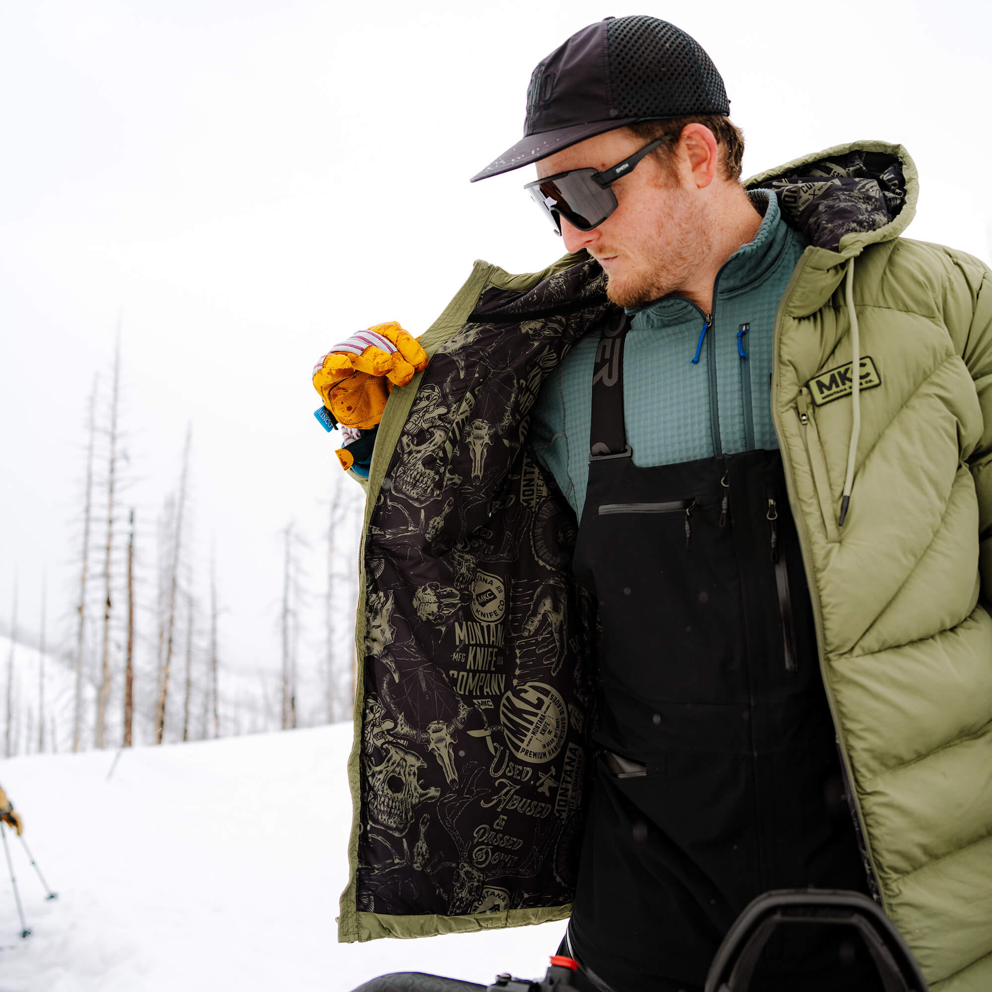 GRINNELL PUFFY ZIP JACKET - OLIVE