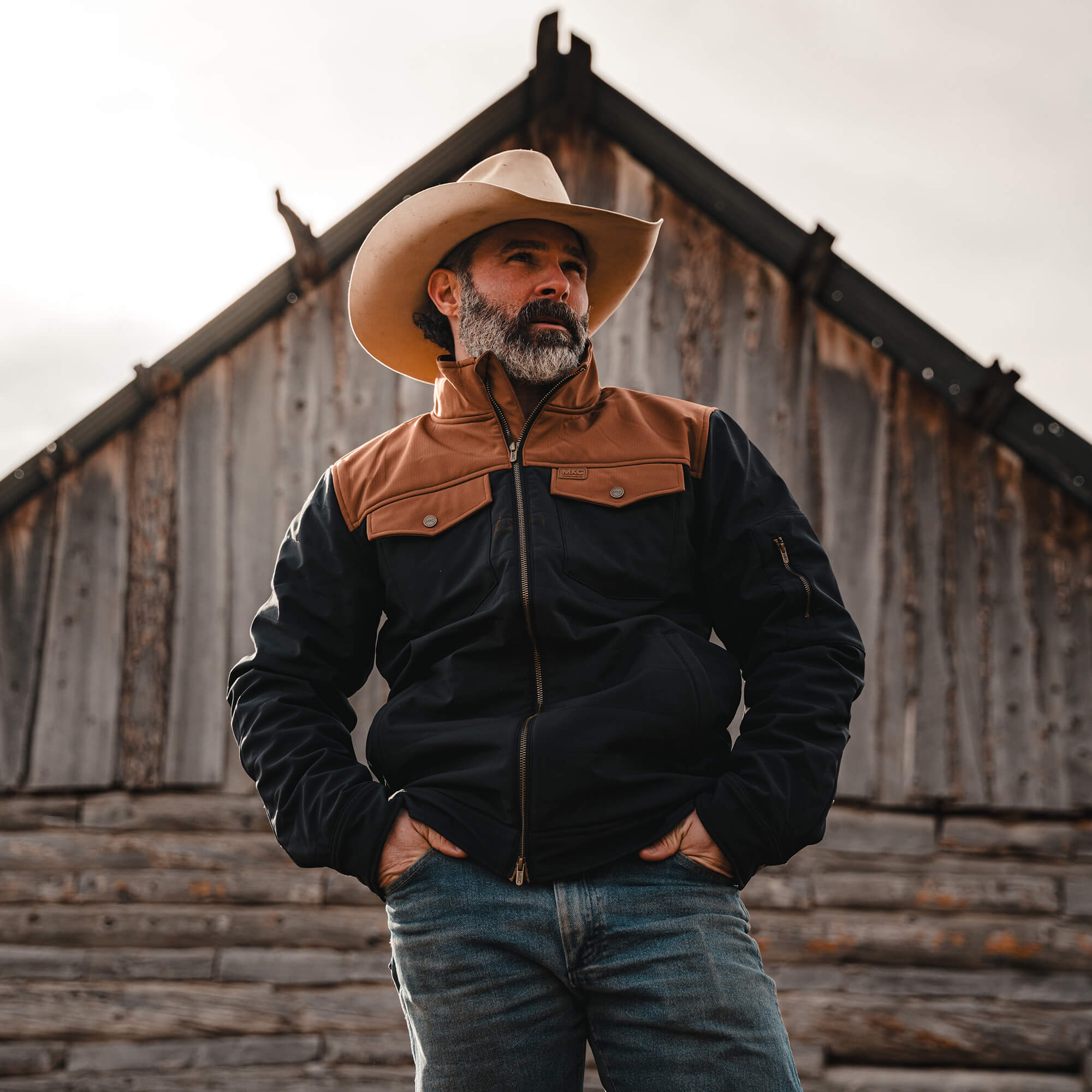 AUGUSTA JACKET - BLACK/COYOTE