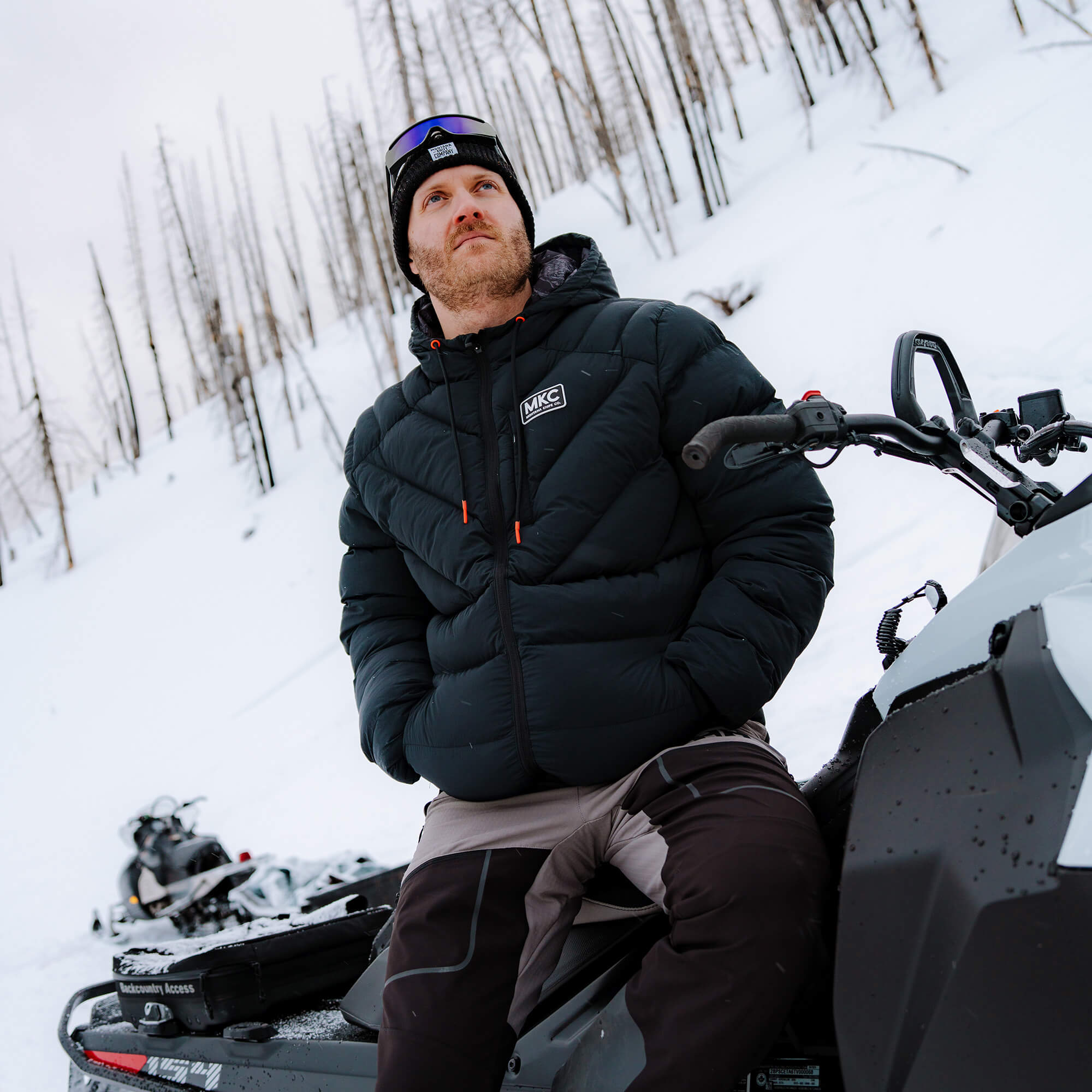 GRINNELL PUFFY ZIP JACKET - BLACK