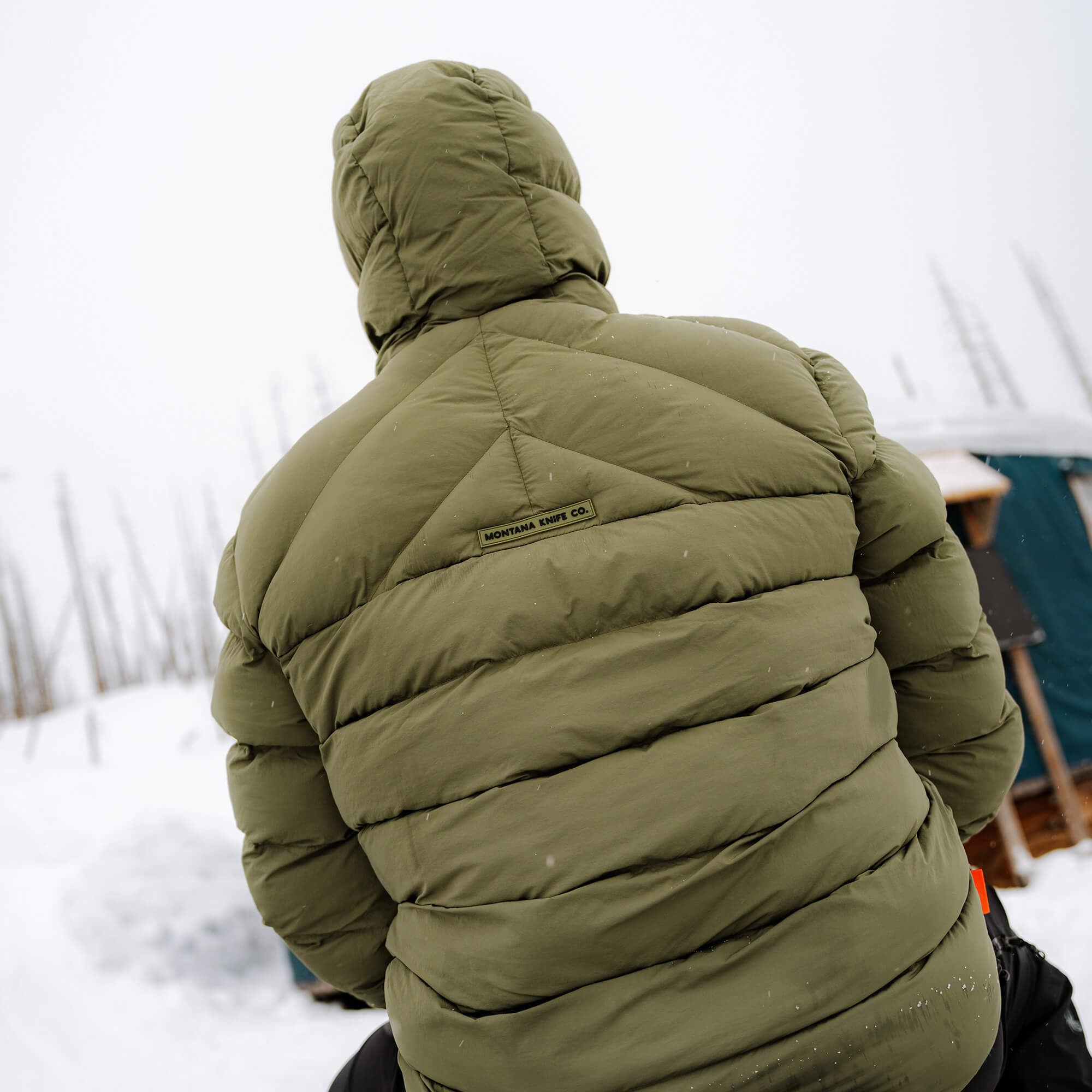 GRINNELL PUFFY ZIP JACKET - OLIVE