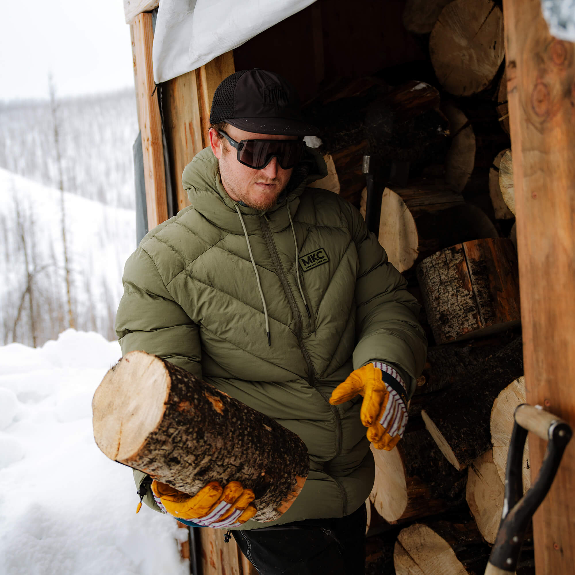 GRINNELL PUFFY ZIP JACKET - OLIVE