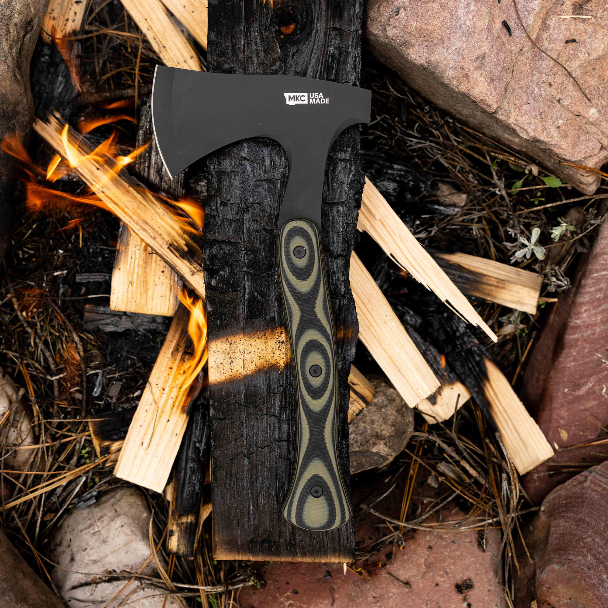 HELLGATE HATCHET - GREEN & BLACK