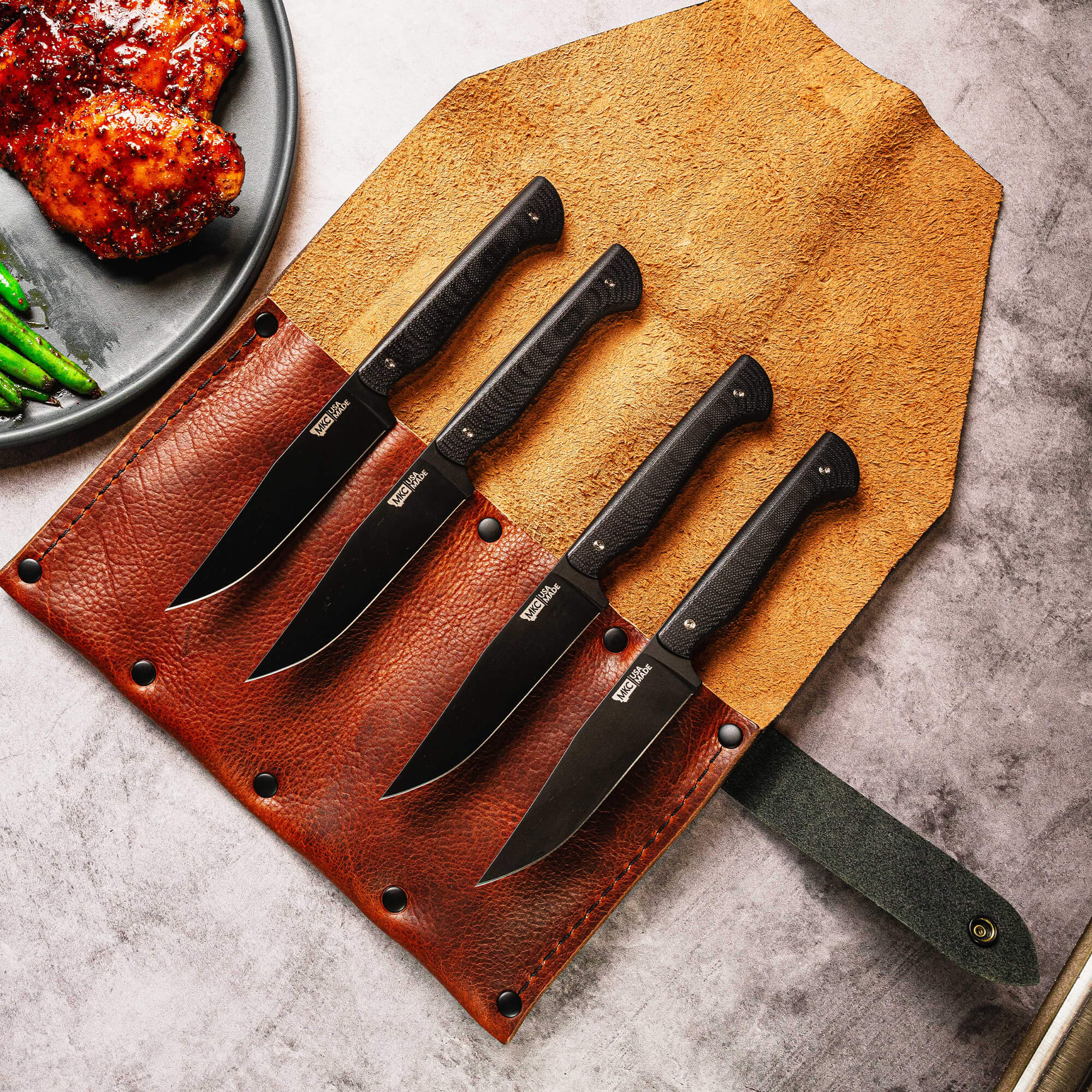 MKC STEAK KNIVES (SET OF 4) - PVD - BLACK