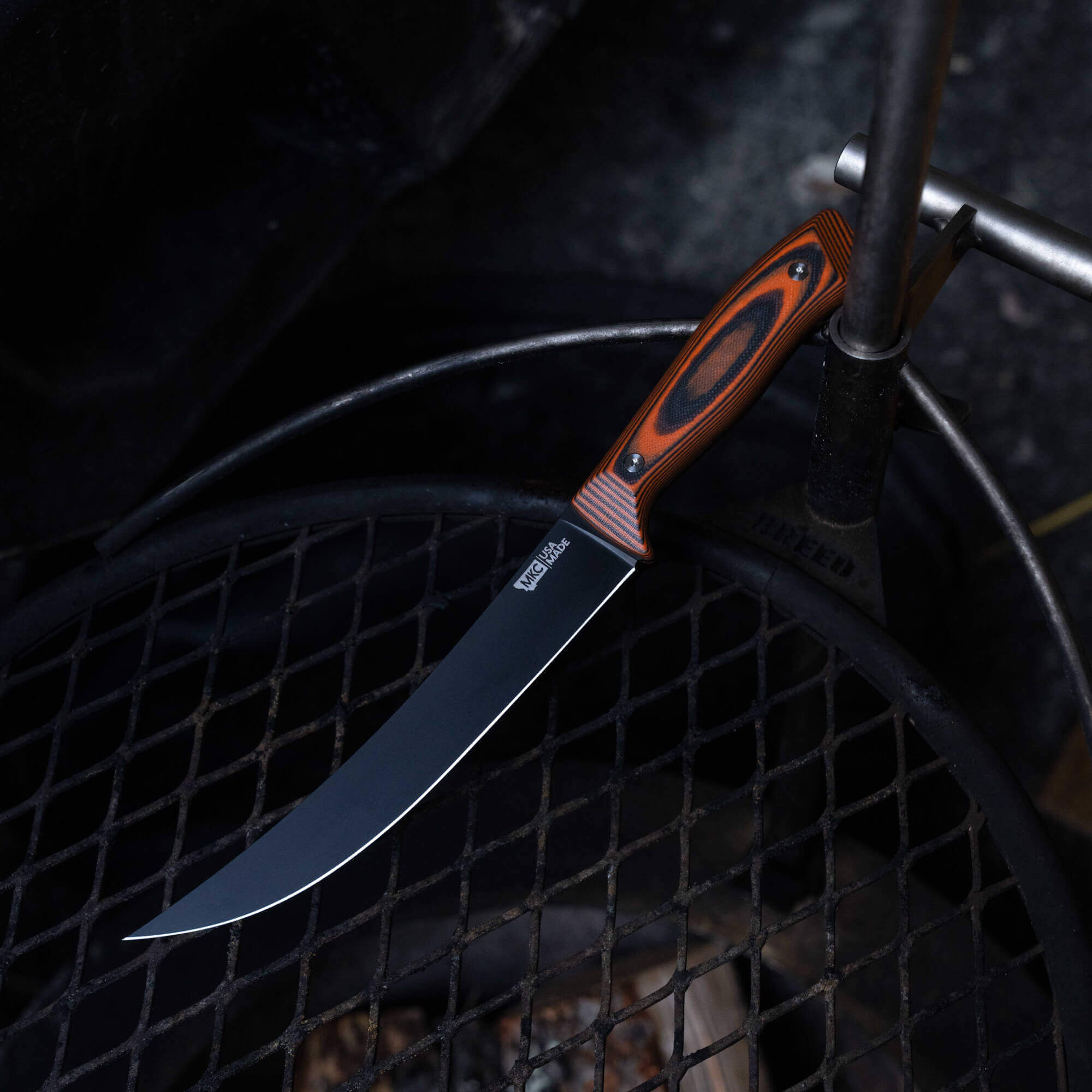 BREAKING BUTCHER KNIFE - PVD - ORANGE/BLACK