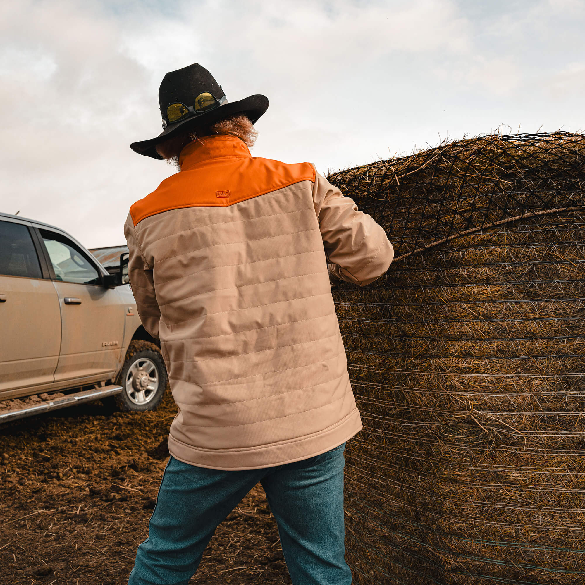 AUGUSTA JACKET - TAN/ORANGE