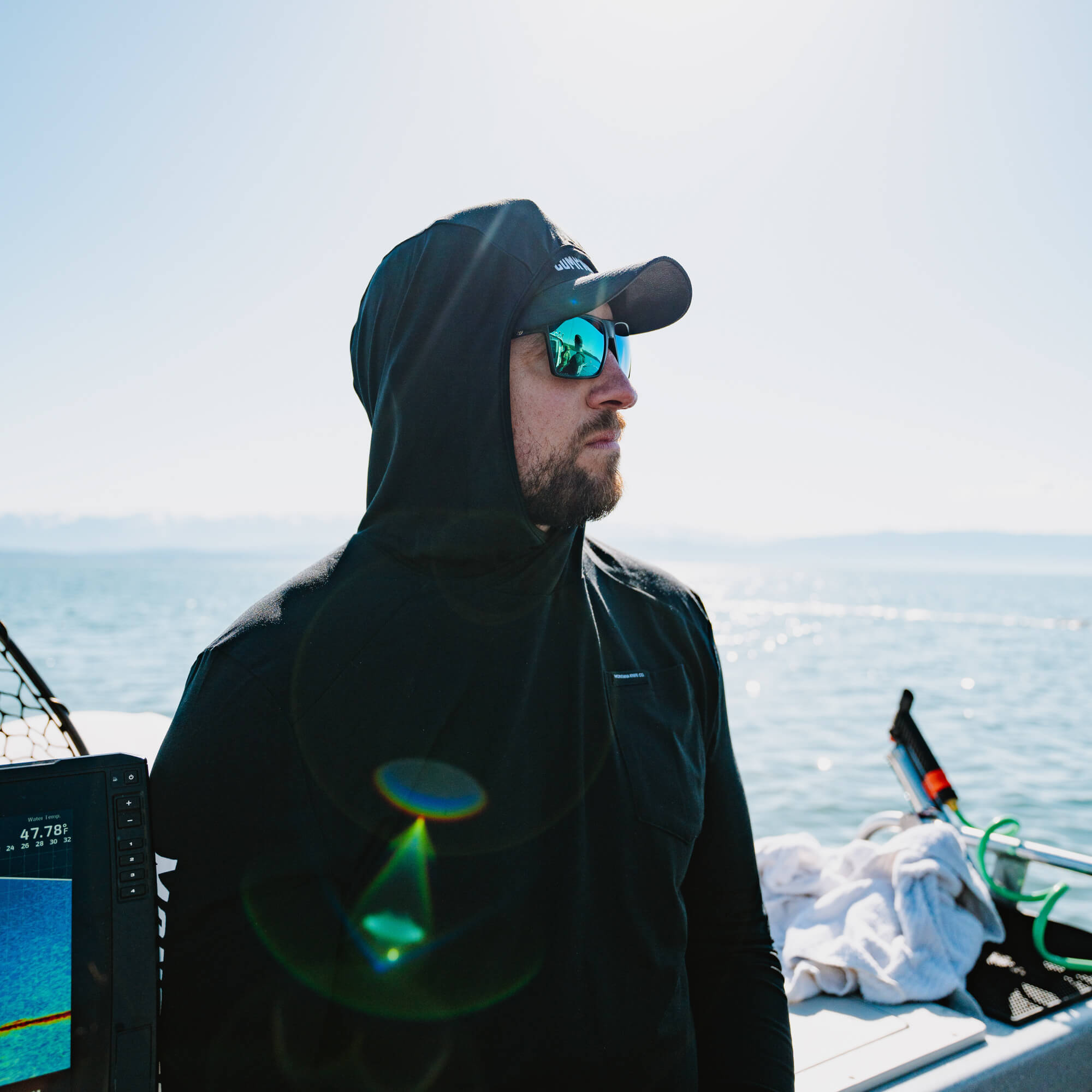 SUN RIVER BAMBOO HOODIE - BLACK