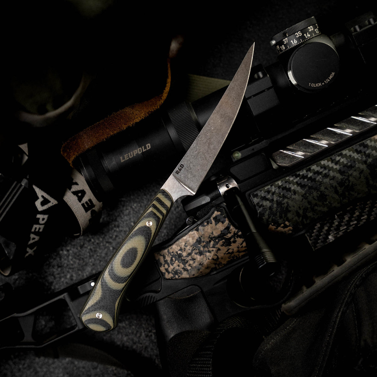 FIELD BONING KNIFE - GREEN & BLACK
