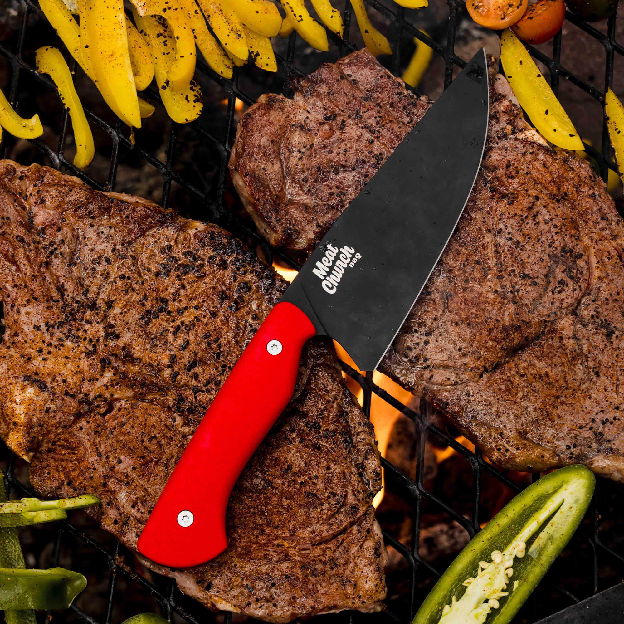 MEAT CHURCH CHEF KNIFE - RED