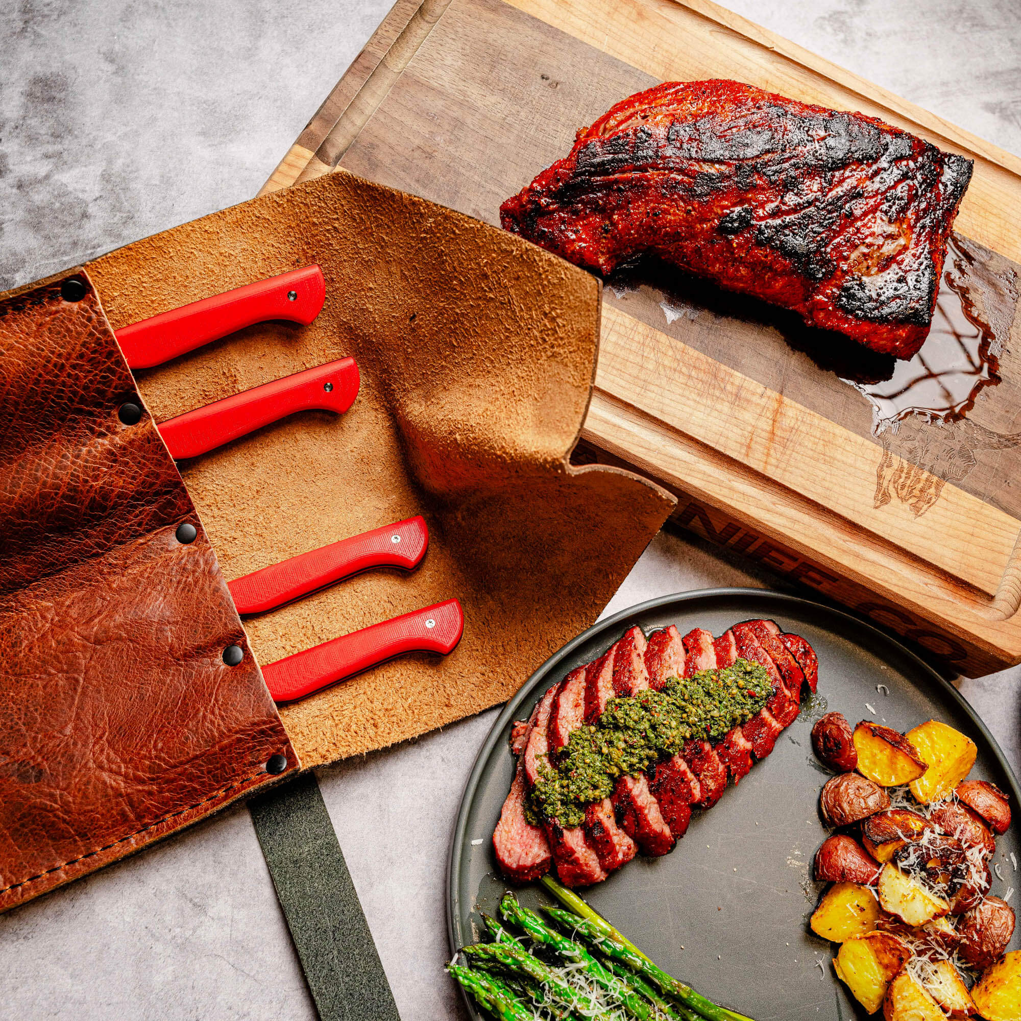 MKC STEAK KNIVES (SET OF 4) - PVD - RED