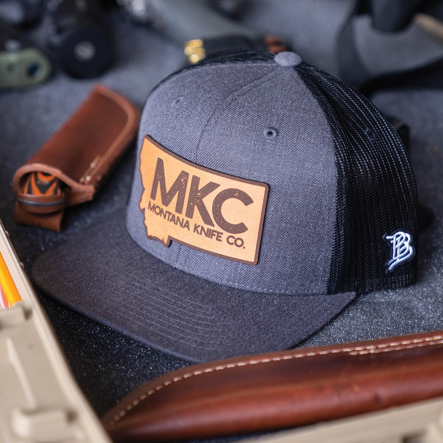 MKC STATE PATCH - GREY/BLACK TRUCKER SNAPBACK