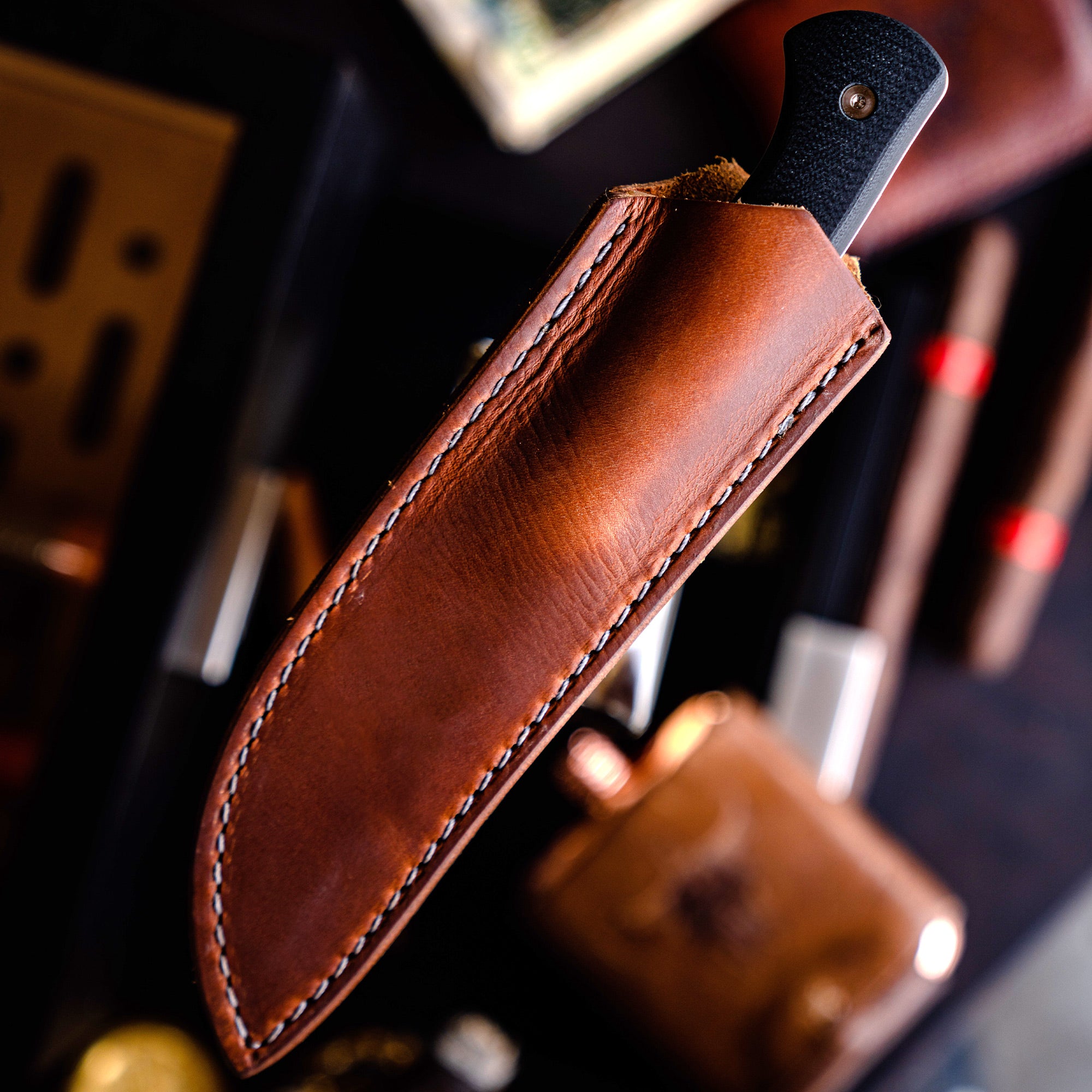 STONEWALL VERTICAL LEATHER SHEATH