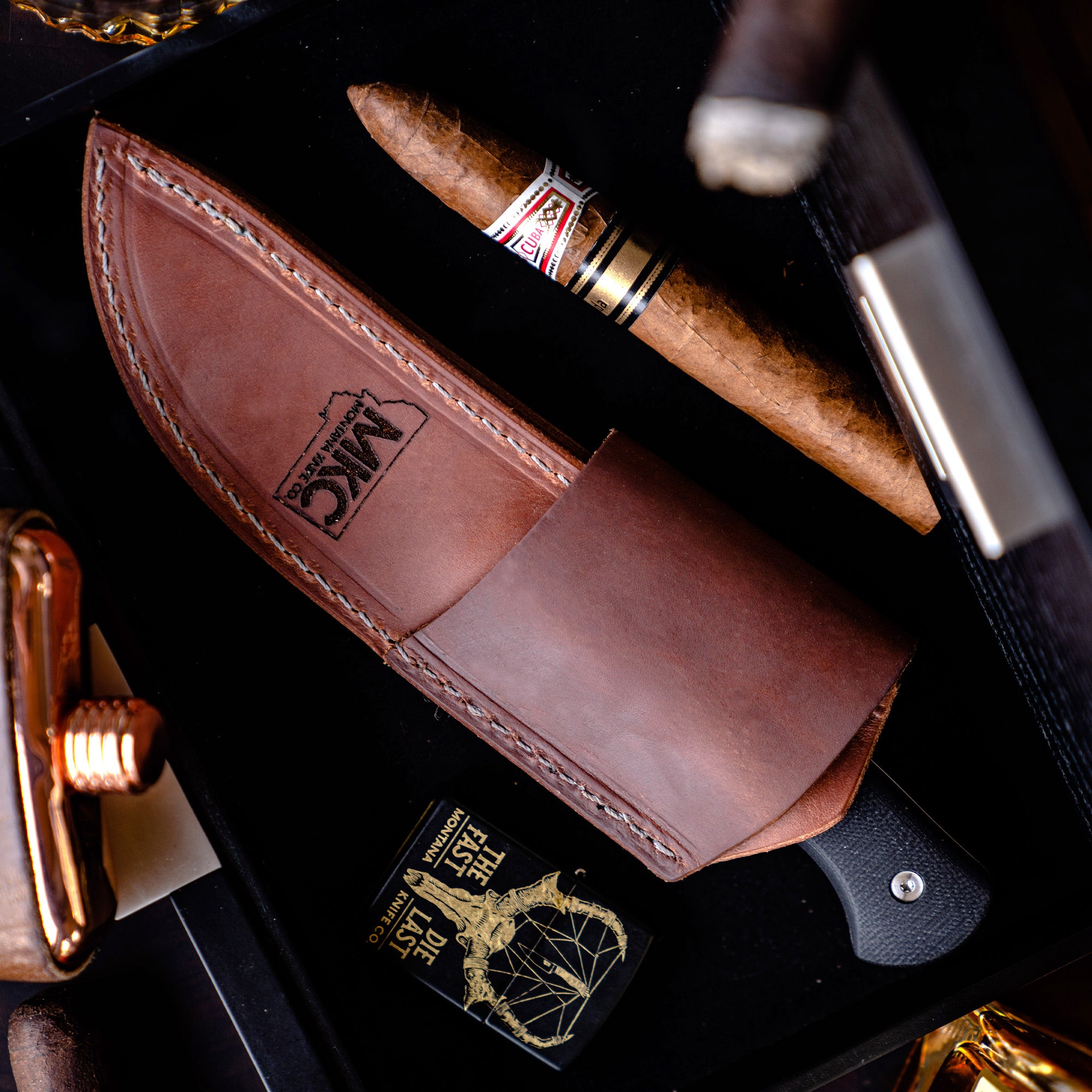 STONEWALL HORIZONTAL LEATHER SHEATH