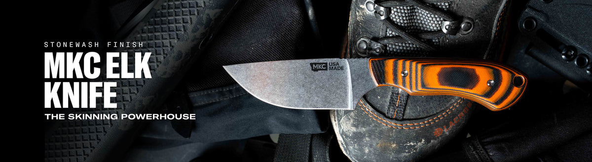 MKC ELK KNIFE - STONEWASH FINISH