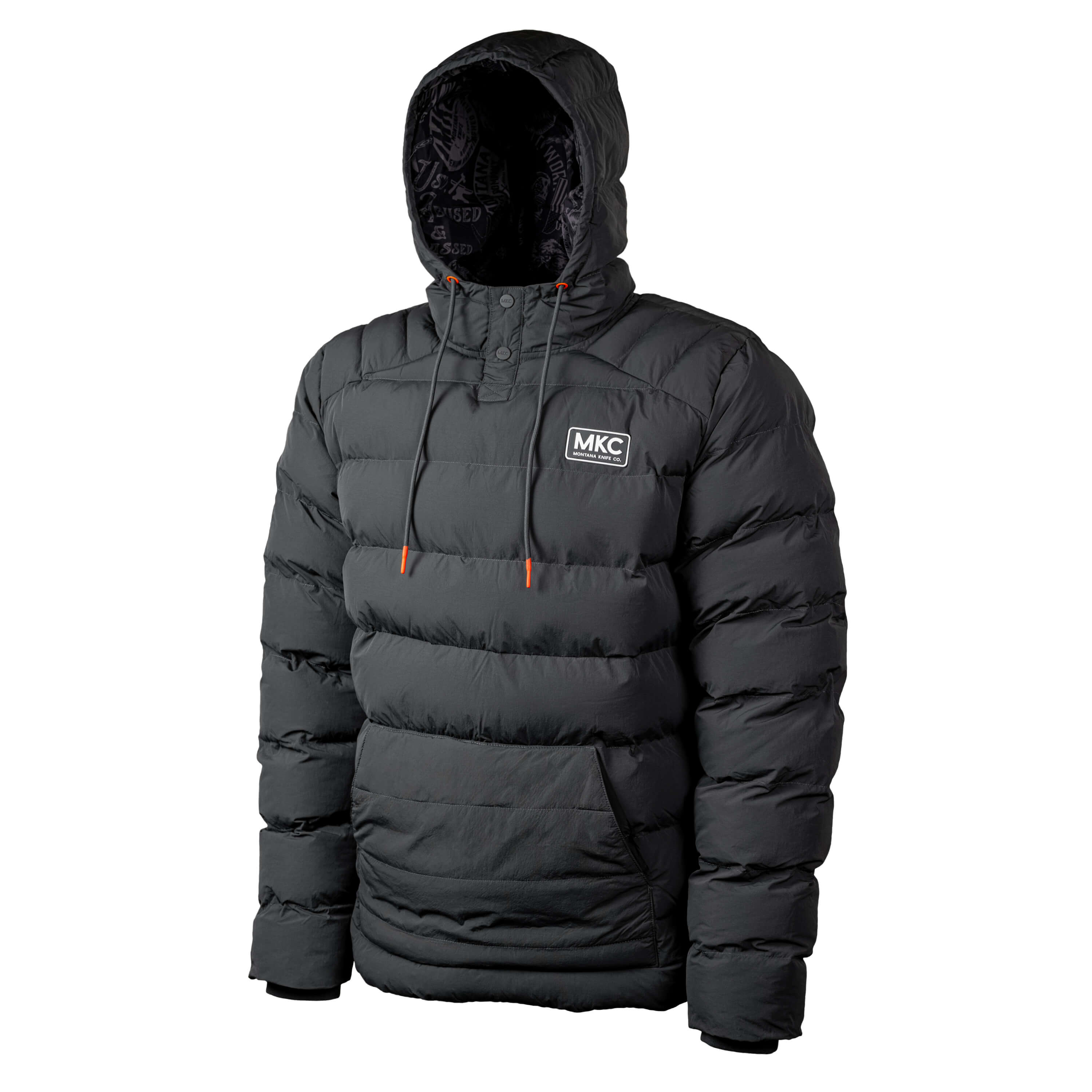 OBERLIN PULLOVER PUFFY JACKET - CHARCOAL