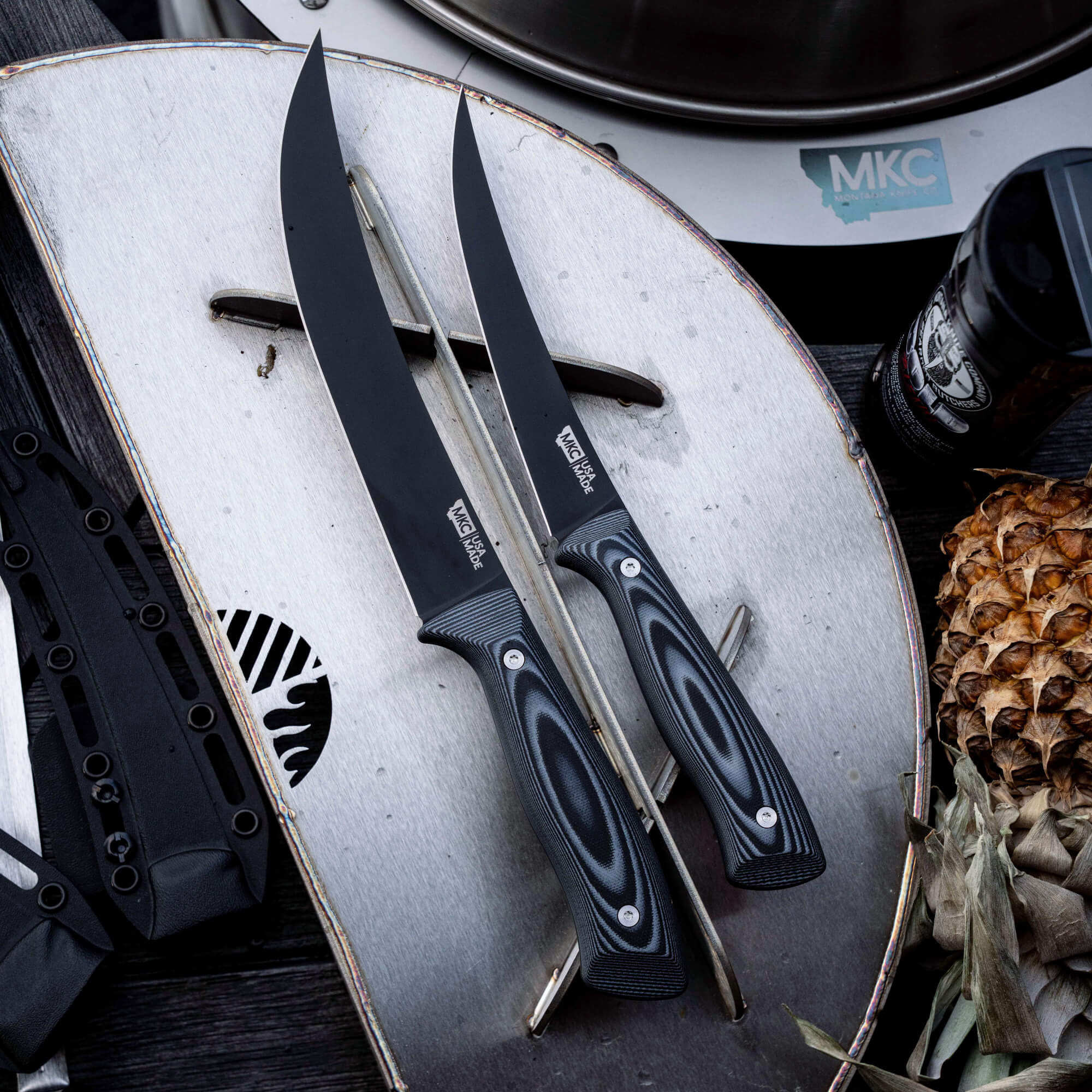 BREAKING BUTCHER KNIFE - BEARDED BUTCHERS EDITION - PVD - GREY/BLACK