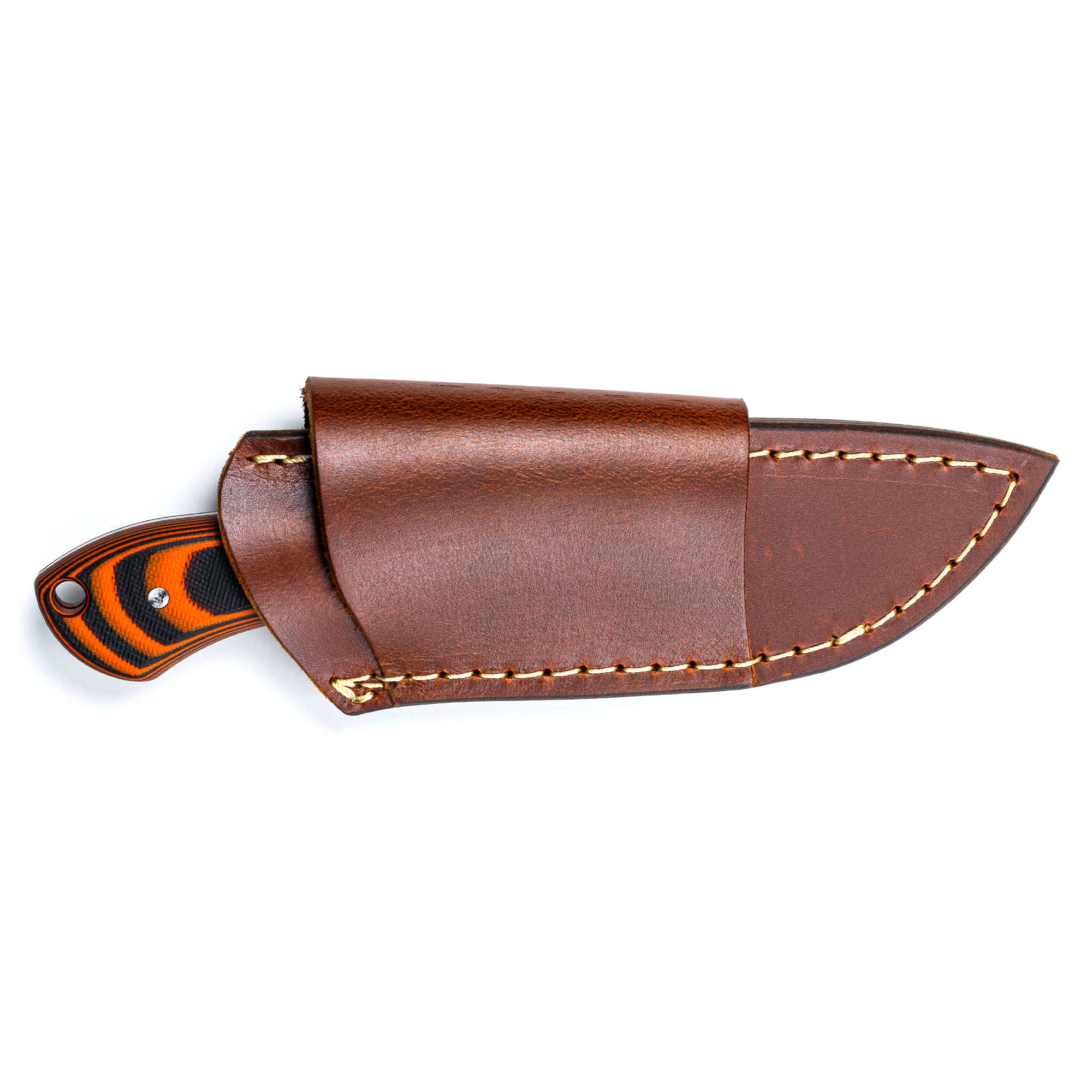 ELKHORN SKINNER LEATHER SHEATH - HORIZONTAL BELT CARRY