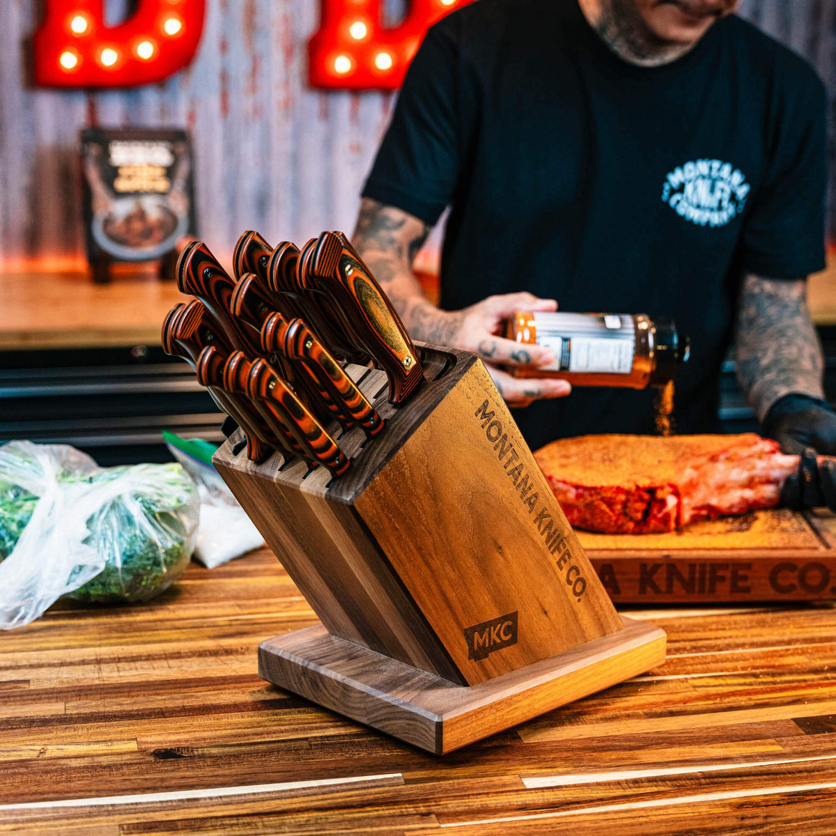 MKC CULINARY MAGNETIC KNIFE BLOCK 2.0