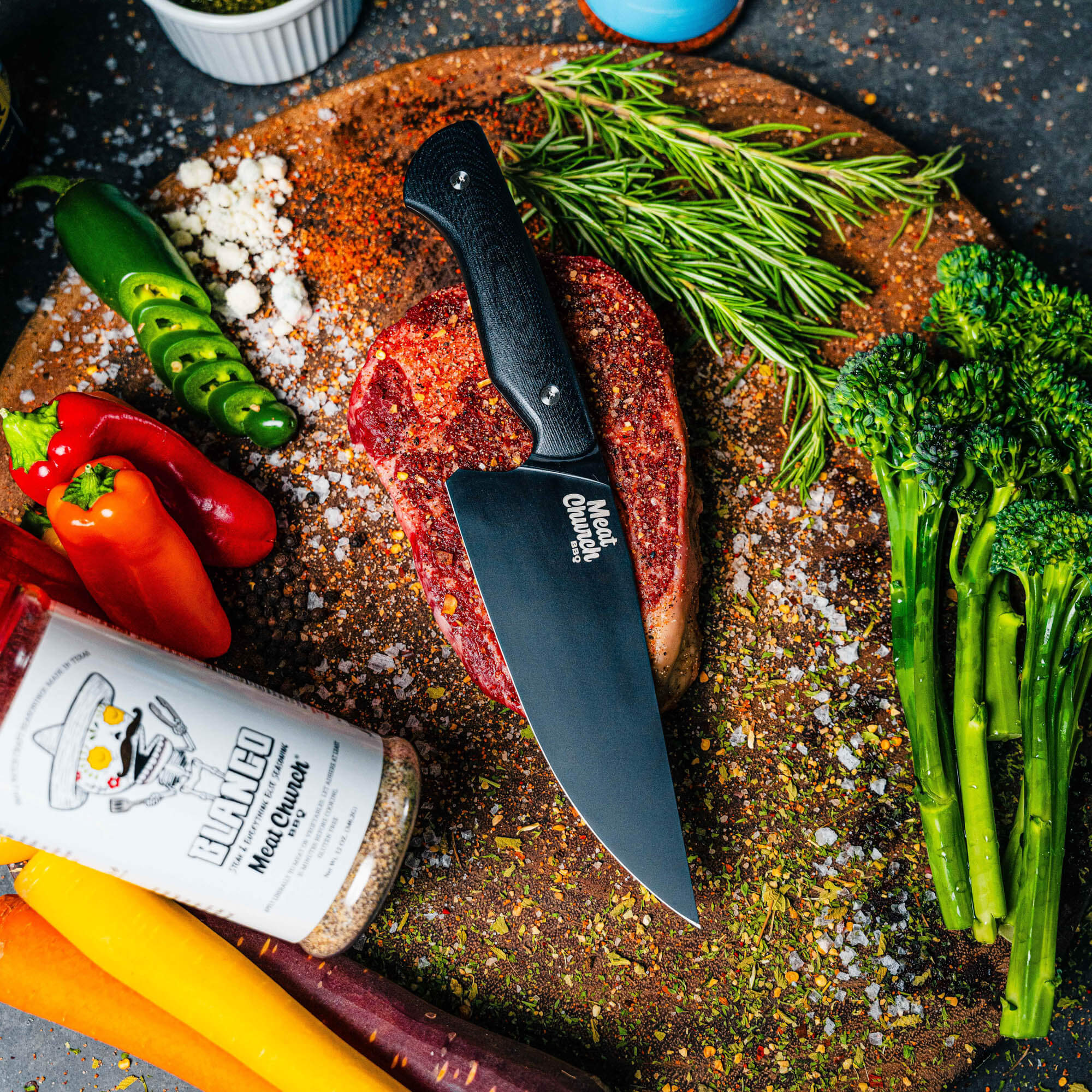 MEAT CHURCH CHEF KNIFE - BLACK
