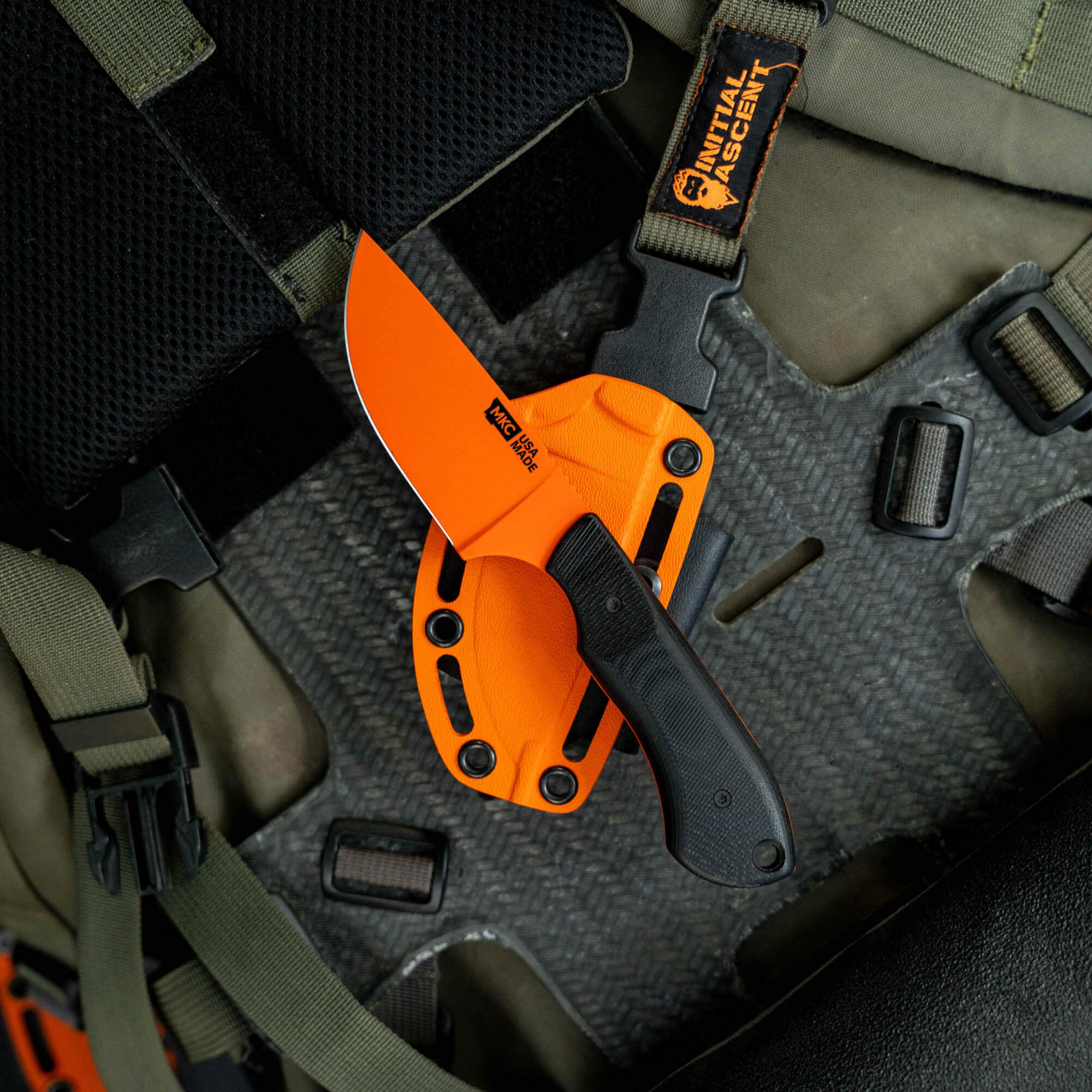 MKC ELK KNIFE - BLAZE ORANGE CERAKOTE™