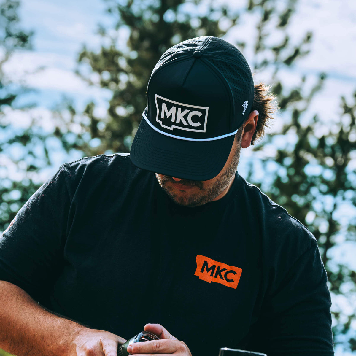 MKC BIG STATE PATCH - ROPE HAT - BLACK