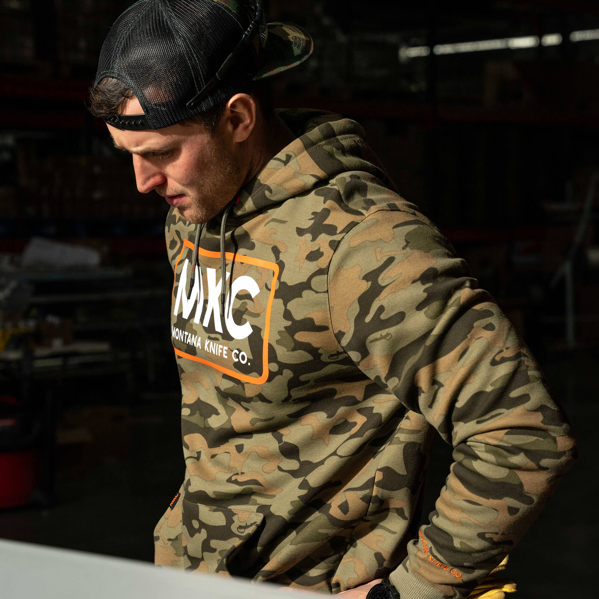 MKC FLEECE HOODIE - VINTAGE WOODLAND CAMO